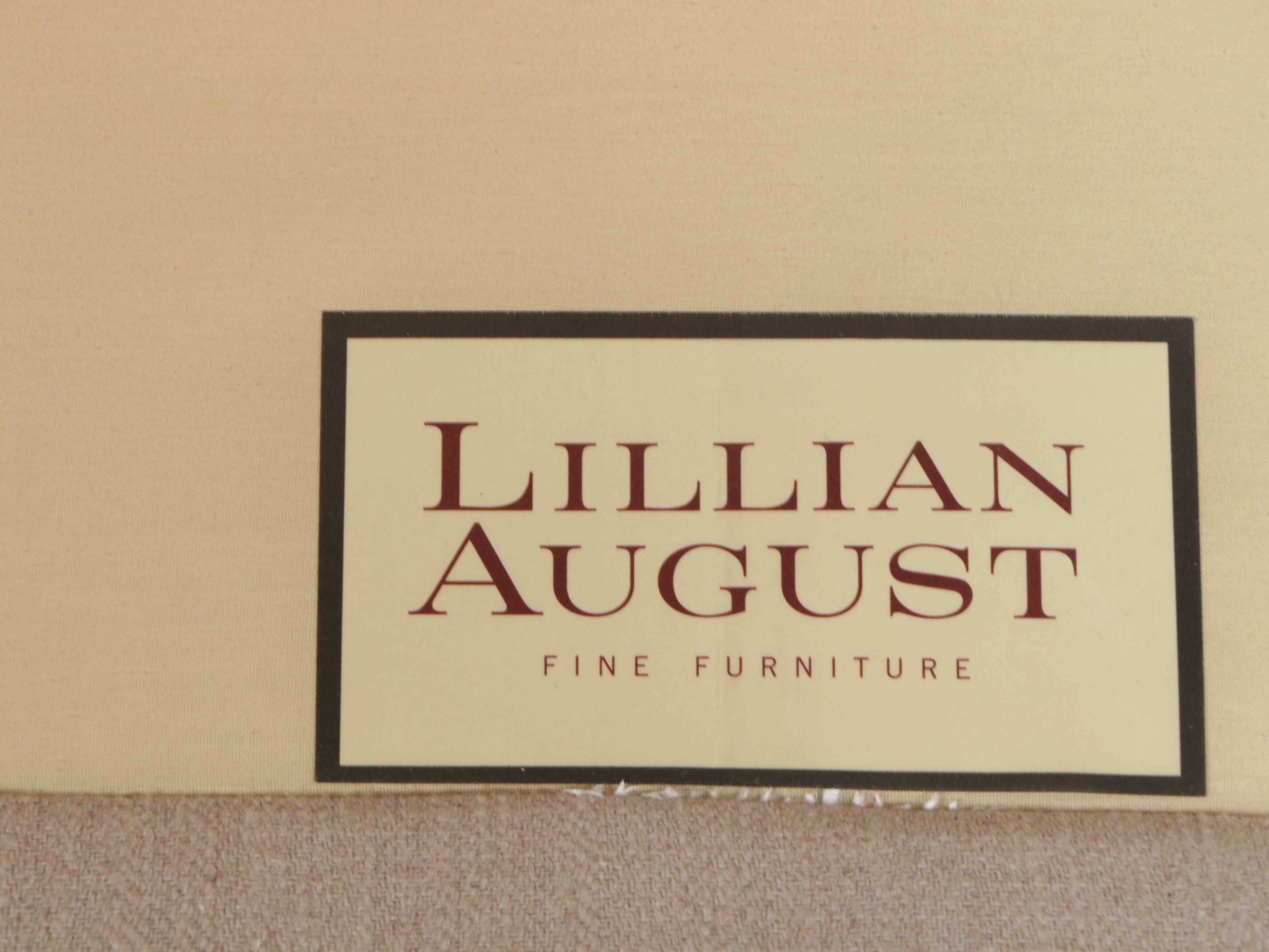 Lillian August Fine Furniture Linen Upholstered Wingback Armchair