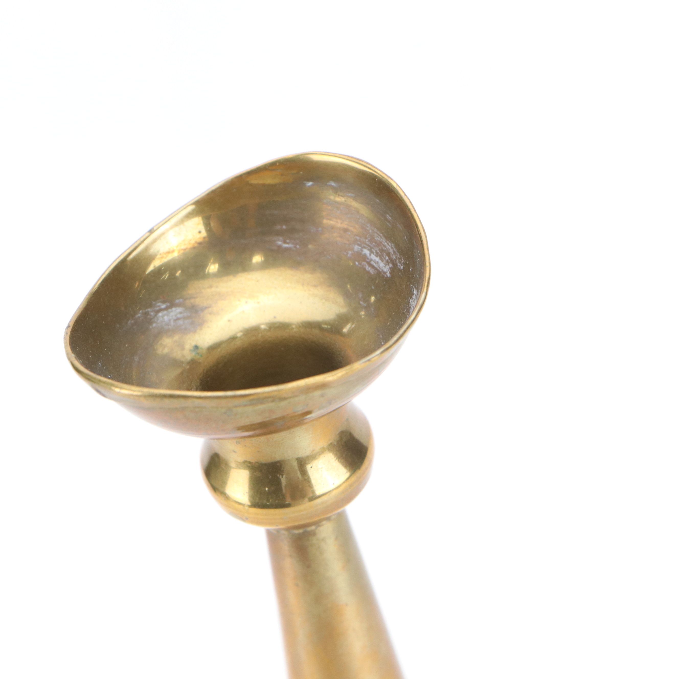 Brass Presentation Fire Horn and Pressure Gauge Faceplate