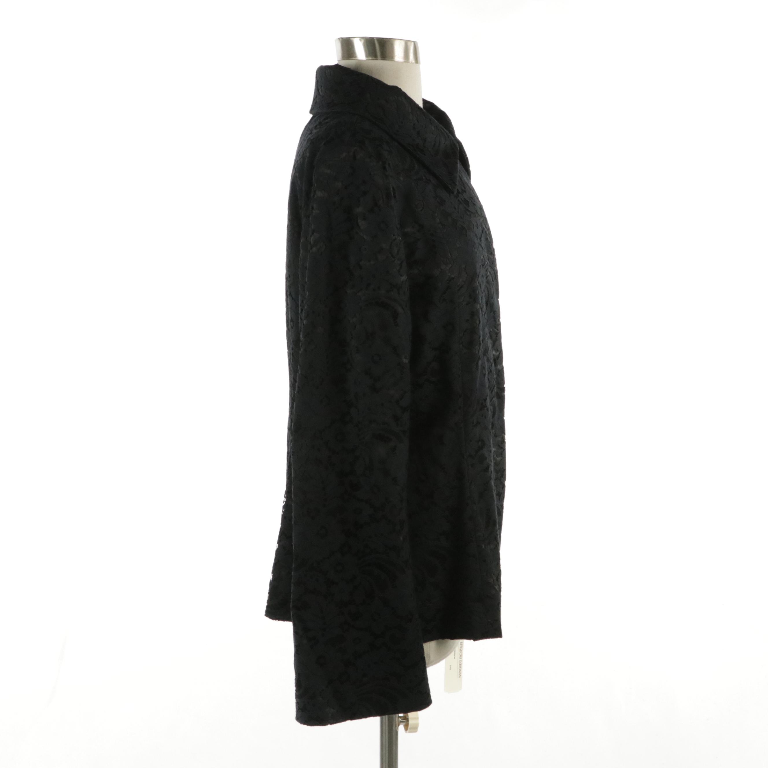 Dolce & Gabbana Snap-Front Blazer in Floral Cotton Lace