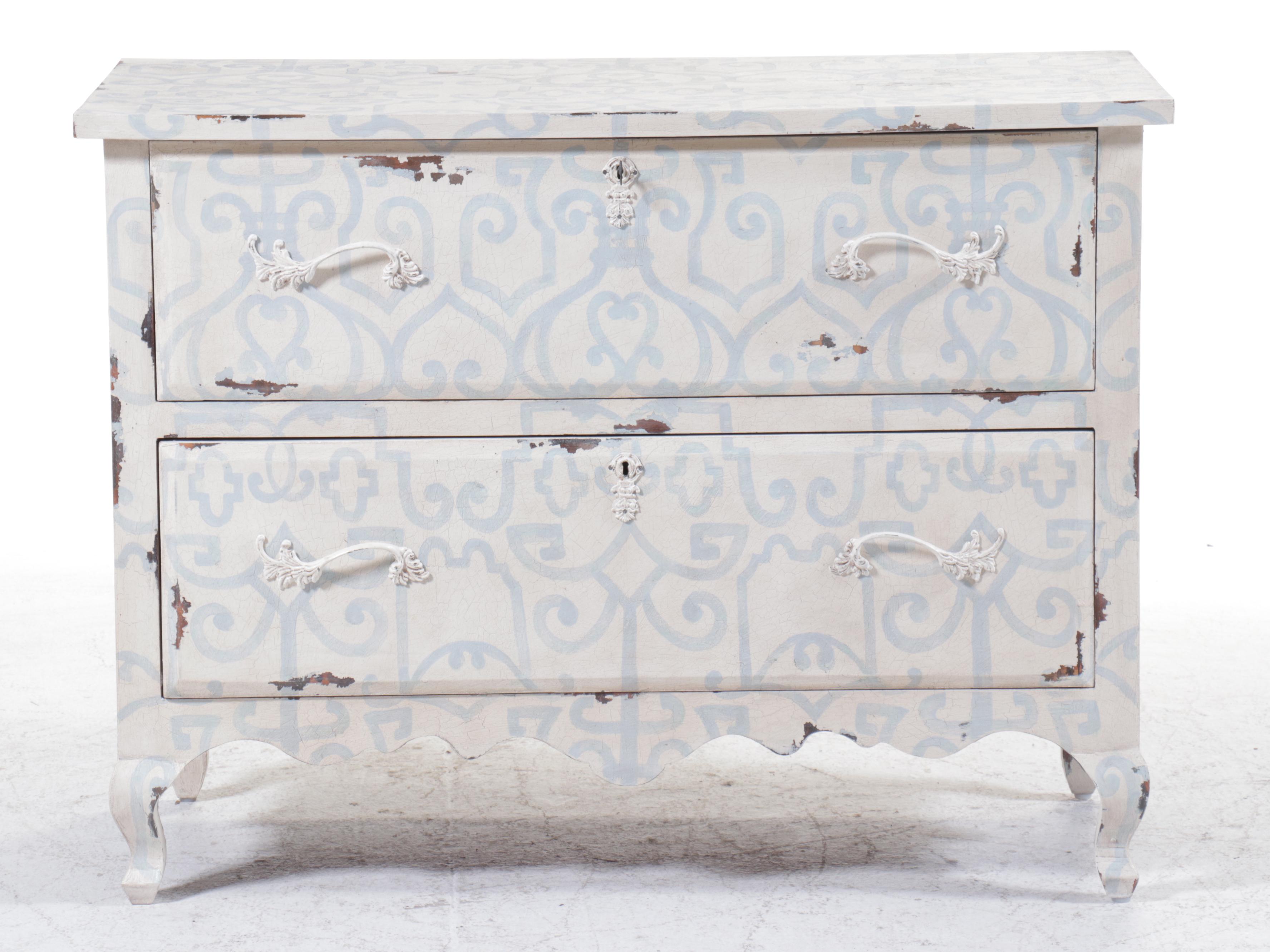 Guild Master Painted Wood Two-Drawer Chest