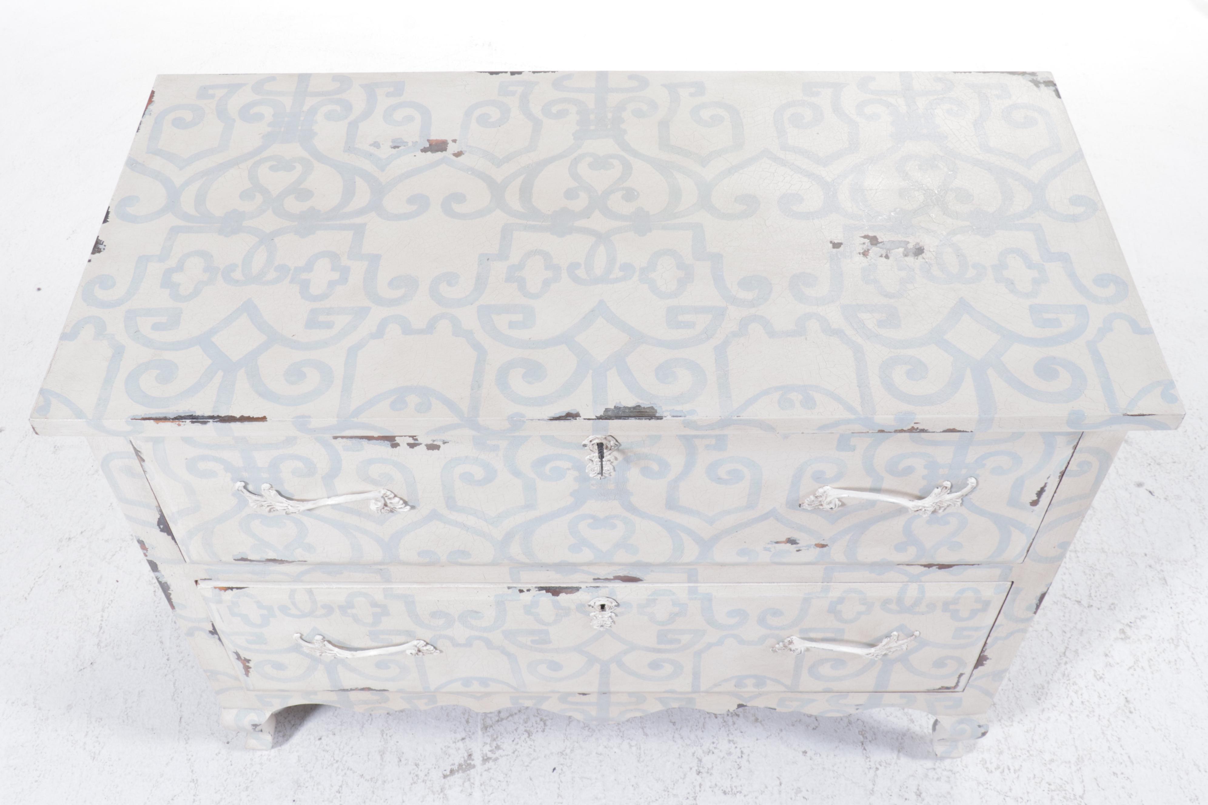 Guild Master Painted Wood Two-Drawer Chest