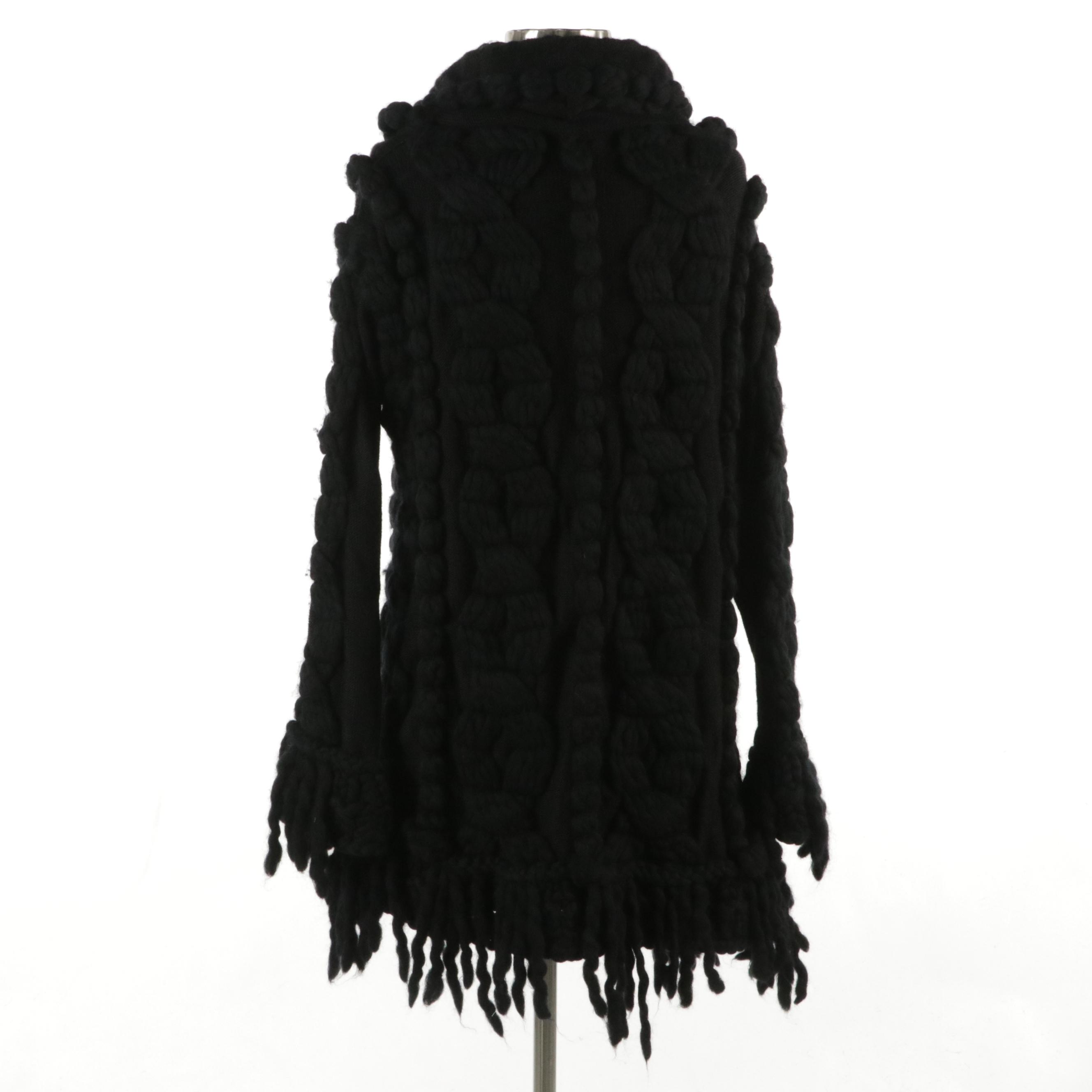 Adam Jones Paris Chunky Knit Long Cardigan with Tag