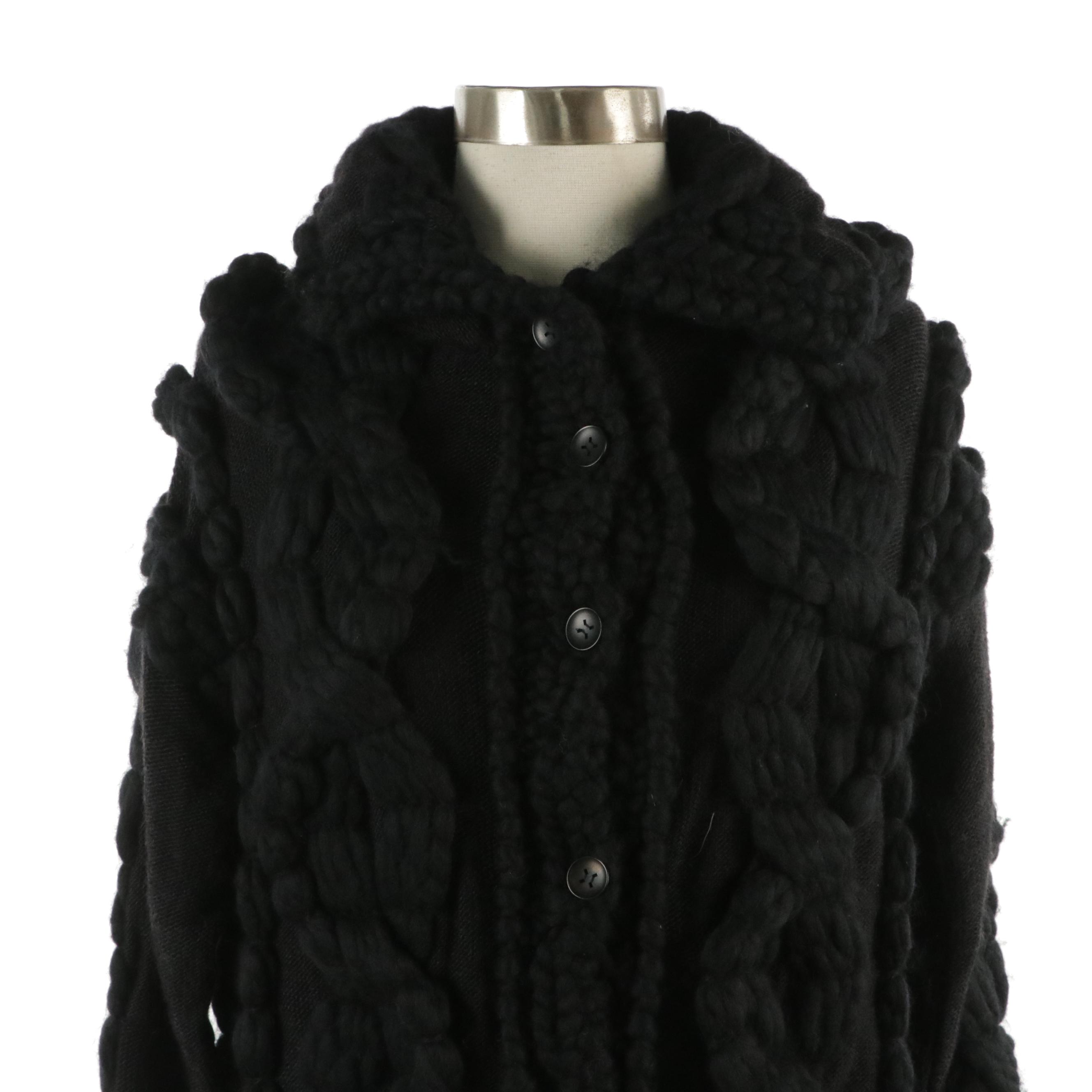 Adam Jones Paris Chunky Knit Long Cardigan with Tag