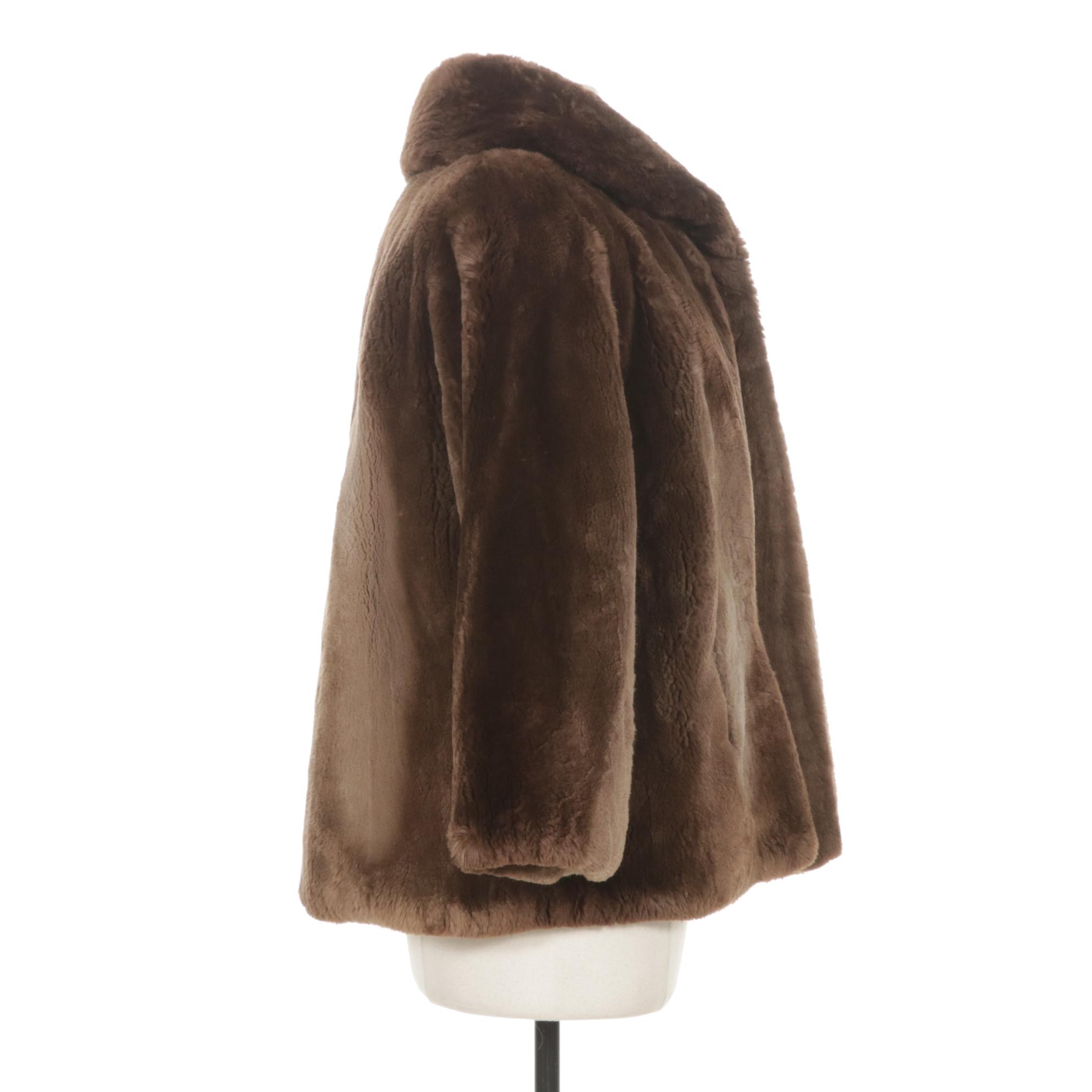 Sheared Beaver Fur Jacket, Mid-Late 20th C.