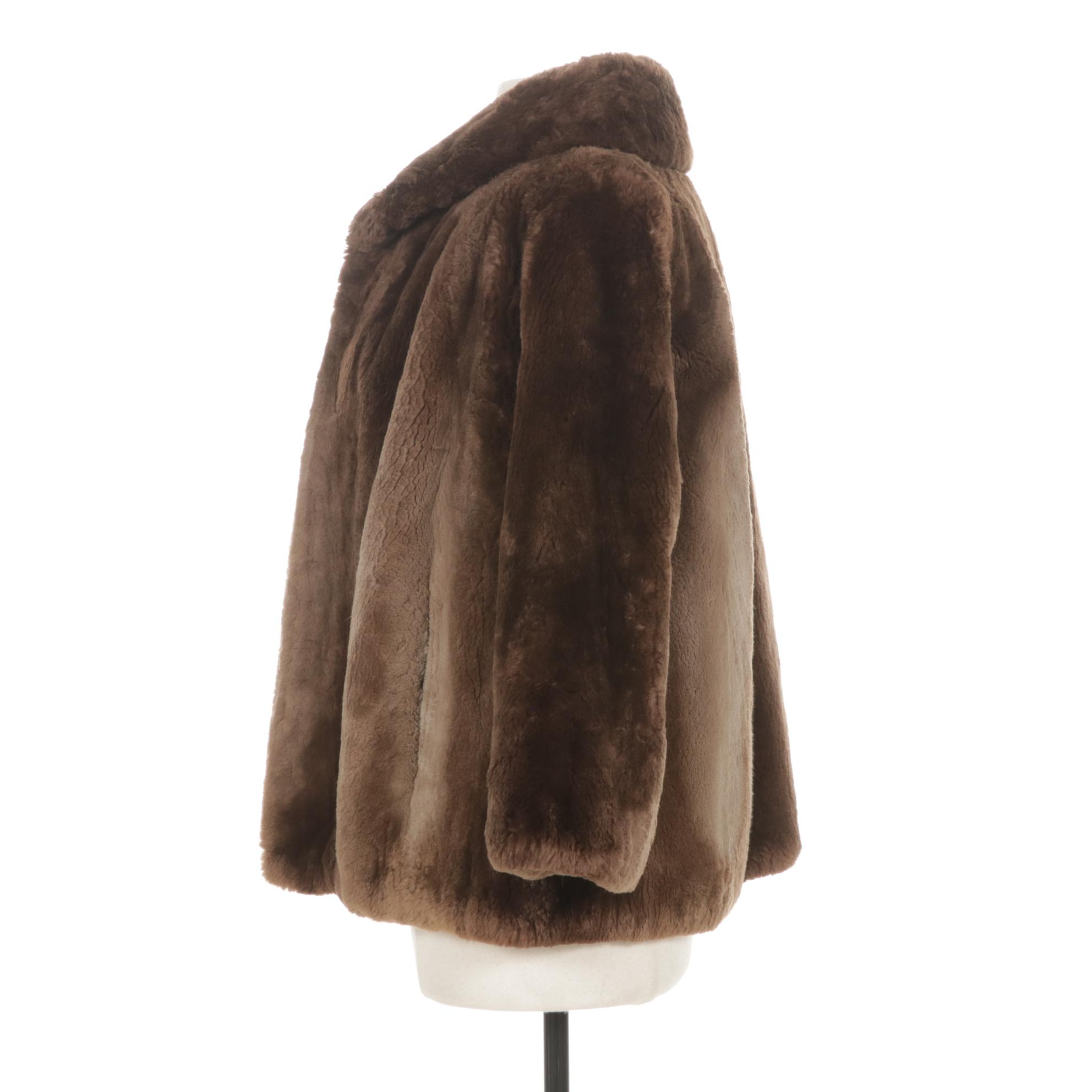 Sheared Beaver Fur Jacket, Mid-Late 20th C.