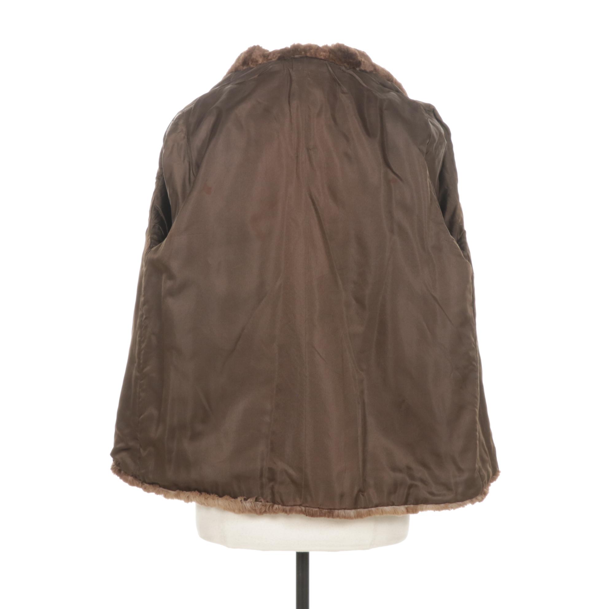 Sheared Beaver Fur Jacket, Mid-Late 20th C.