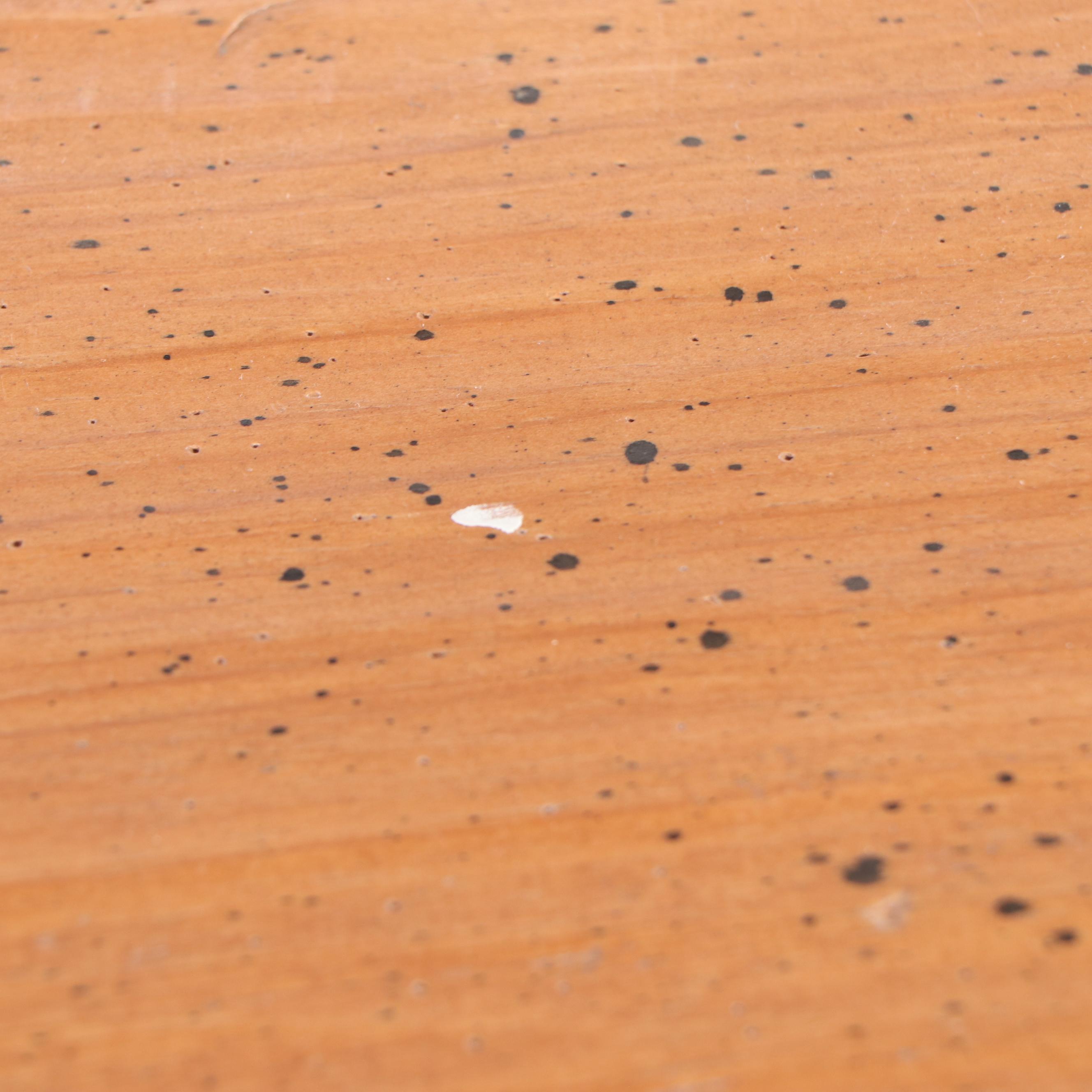 David Marsh Paint-Decorated Pine Single-Drawer Desk