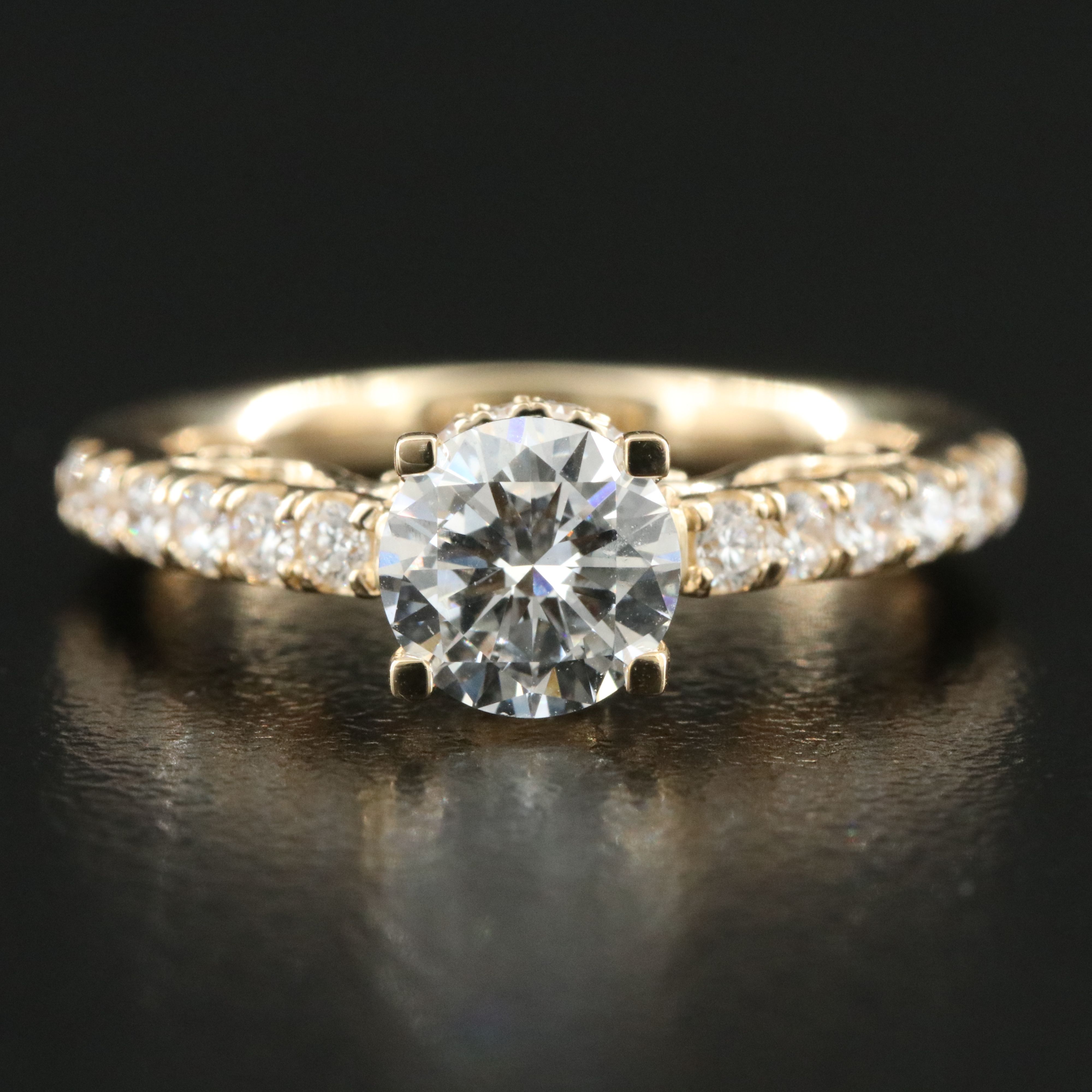 14K 1.48 CTW Lab Grown Diamond Ring