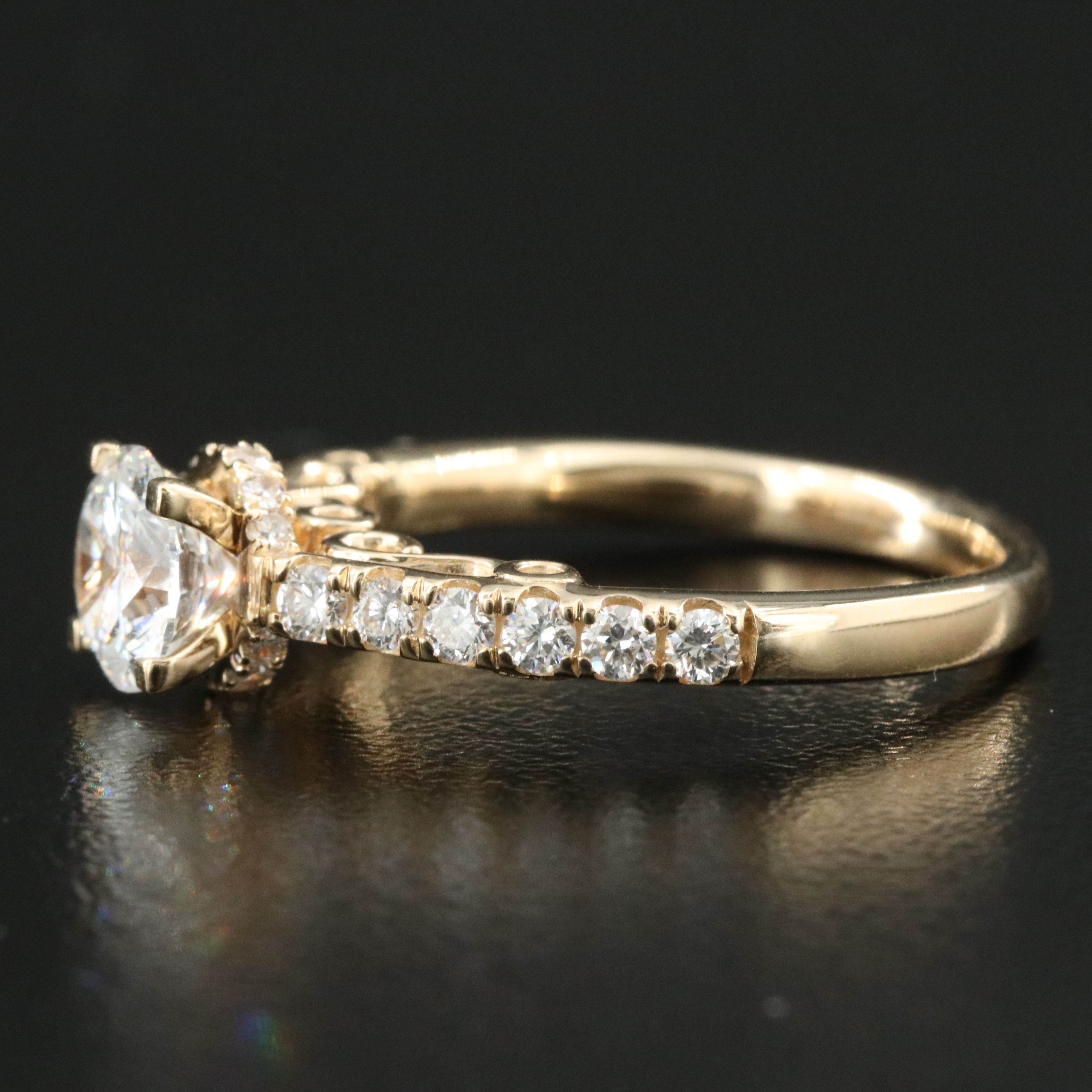 14K 1.48 CTW Lab Grown Diamond Ring
