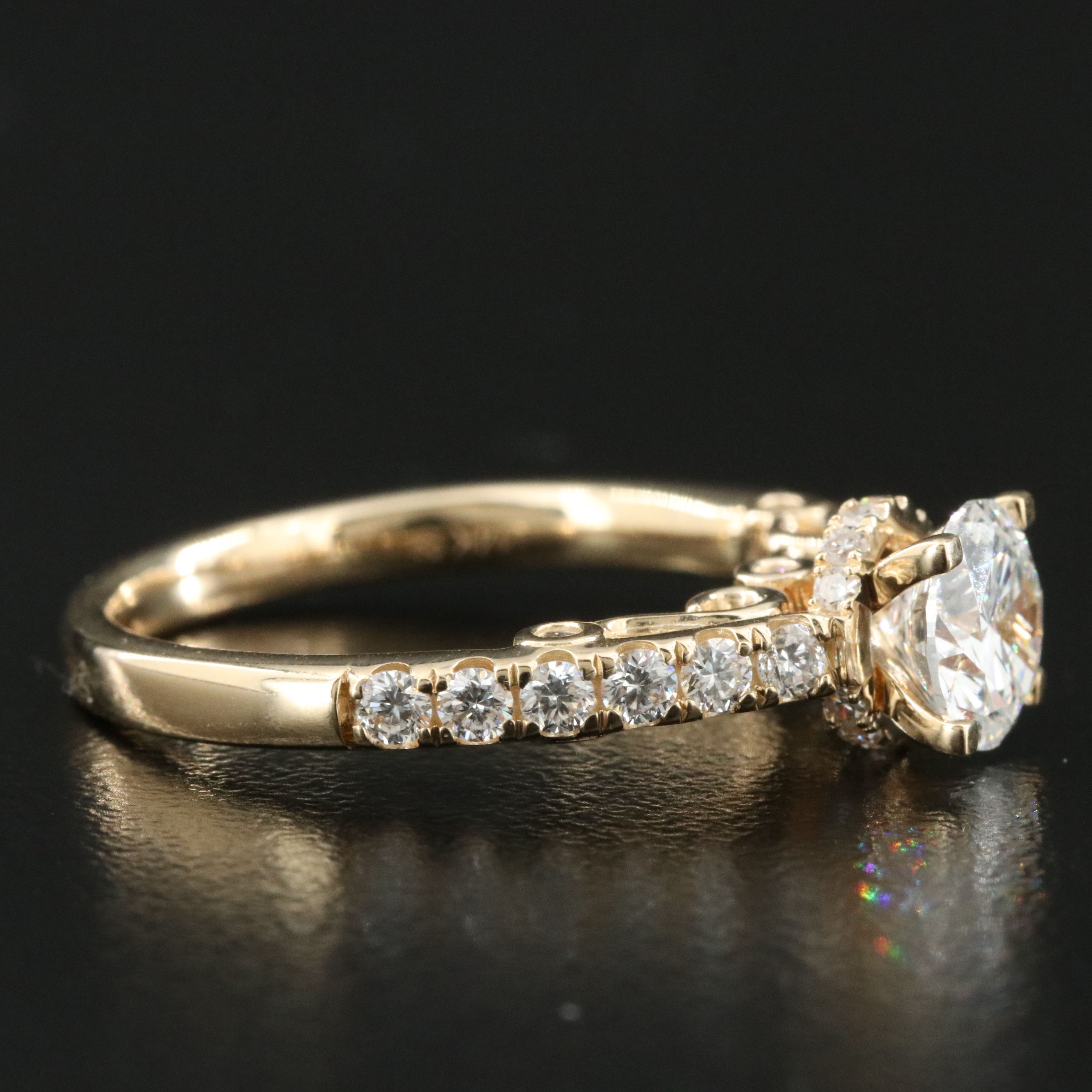 14K 1.48 CTW Lab Grown Diamond Ring