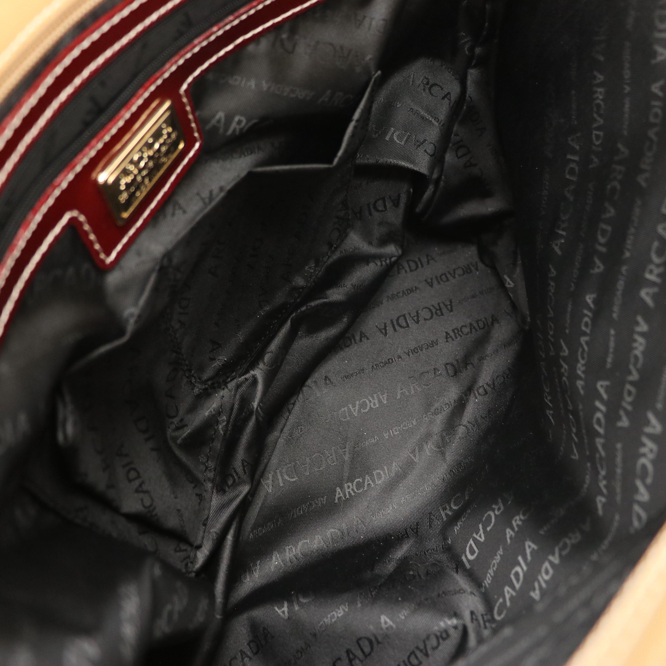 Arcadia Large Tote and Shoulder Bag in Embossed Patent Leather