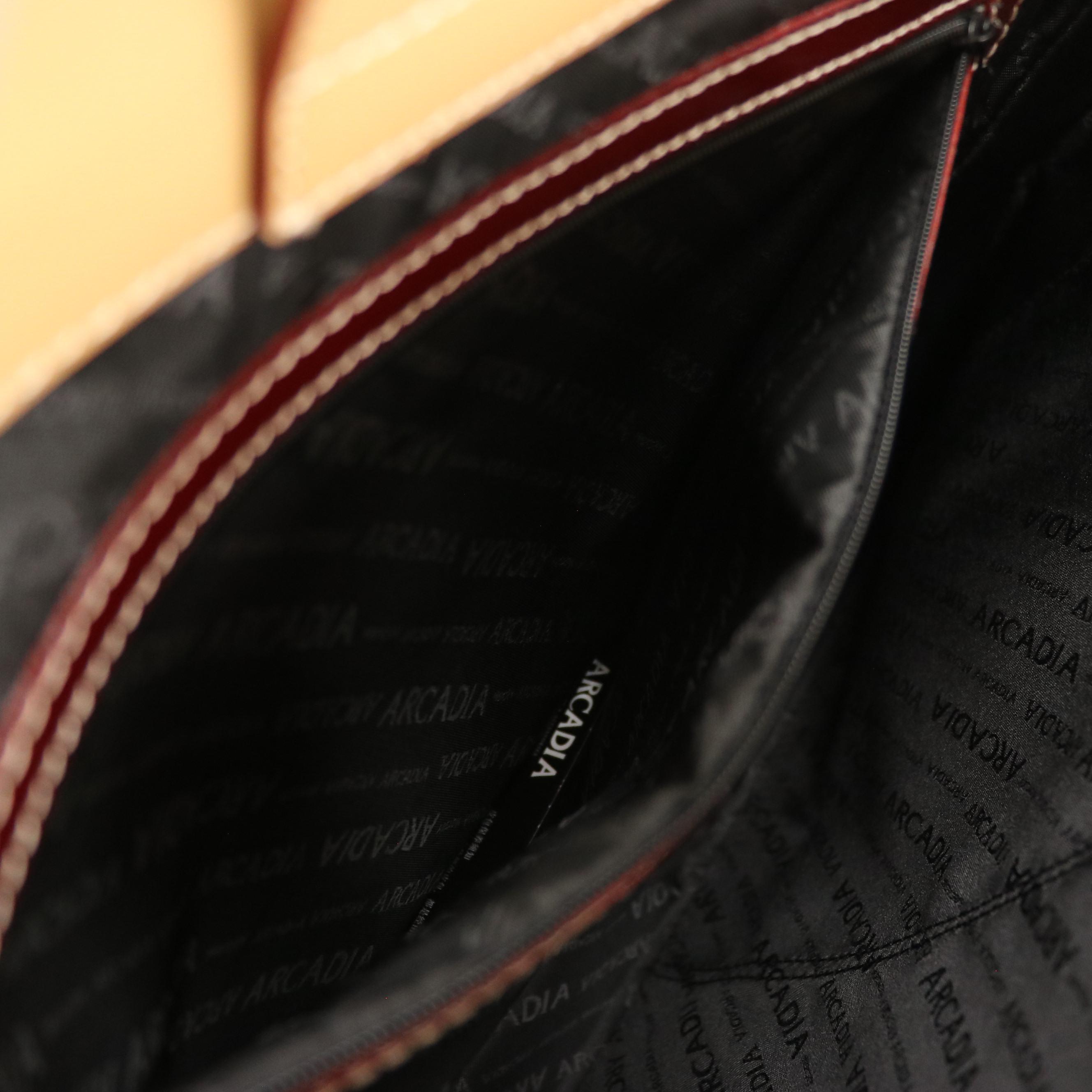 Arcadia Large Tote and Shoulder Bag in Embossed Patent Leather