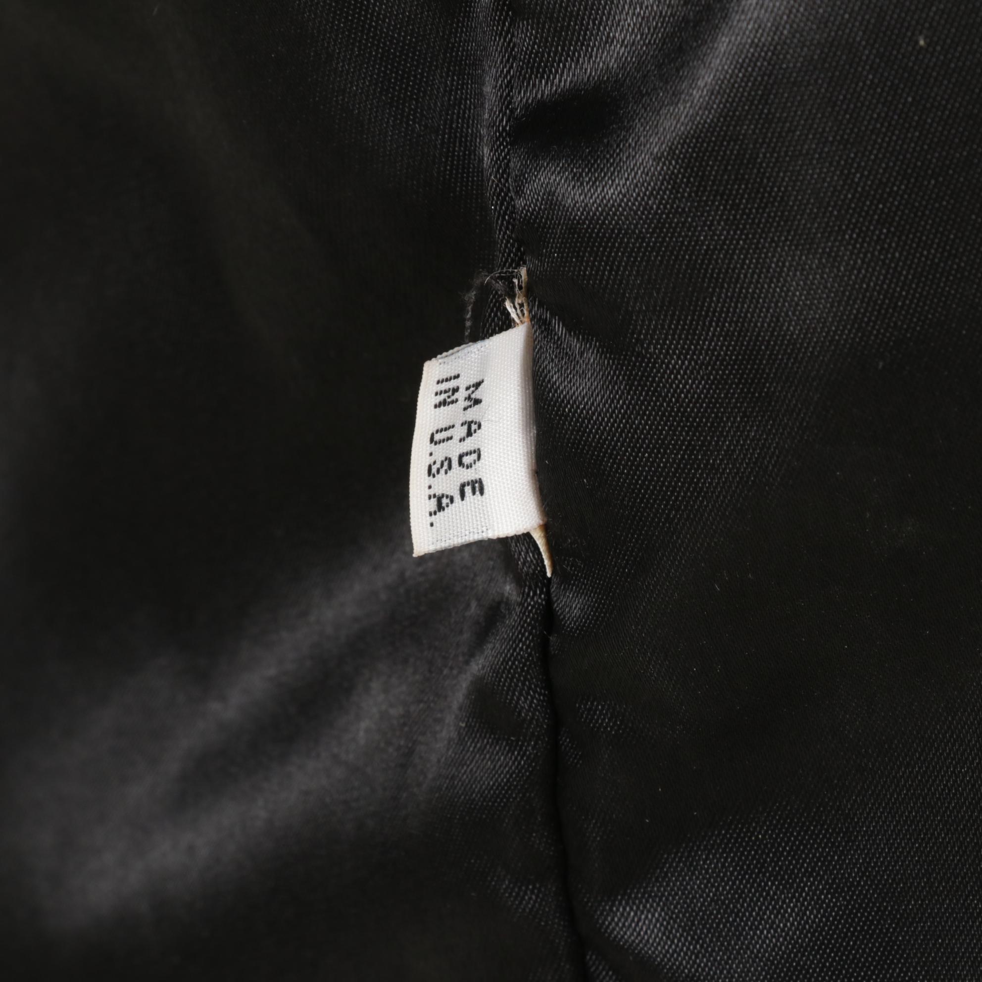 Black Leather Jacket with Fox Fur Collar