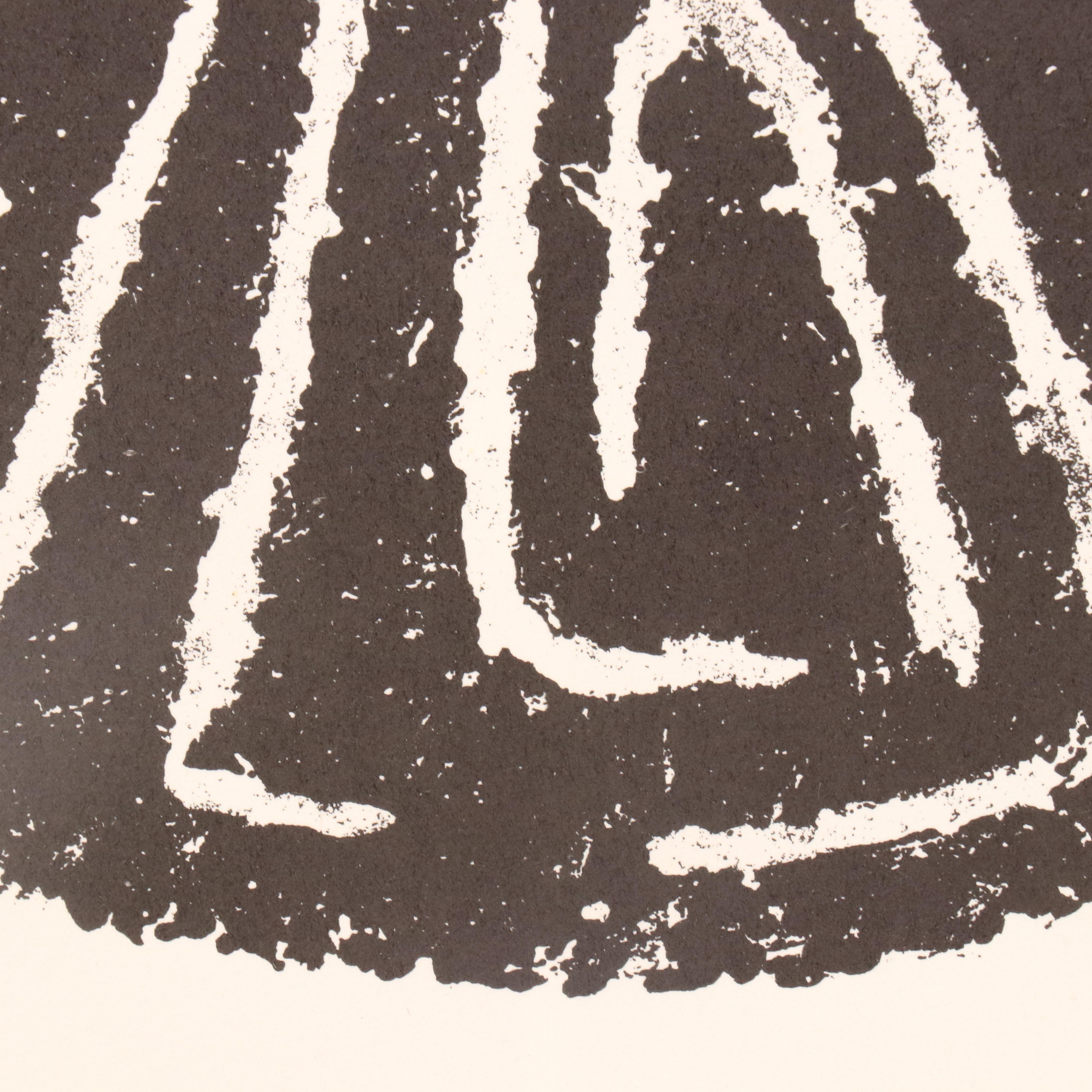 Raoul Ubac Lithograph "De Vides Trophées aux Armes de la Mort," 1974