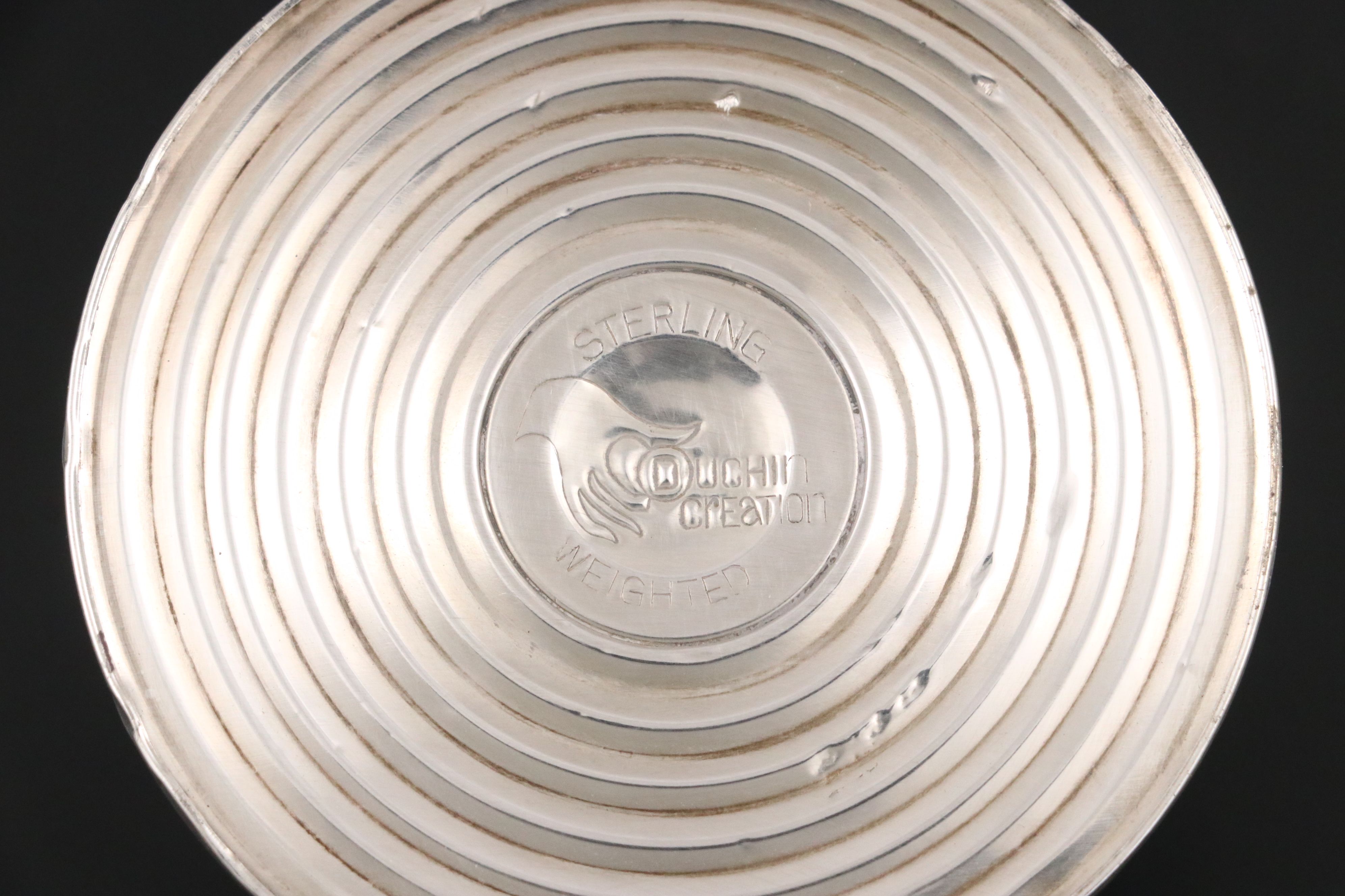 Sterling Silver Candlesticks, Shakers and Coaster, Pair of Silver Plate Coasters