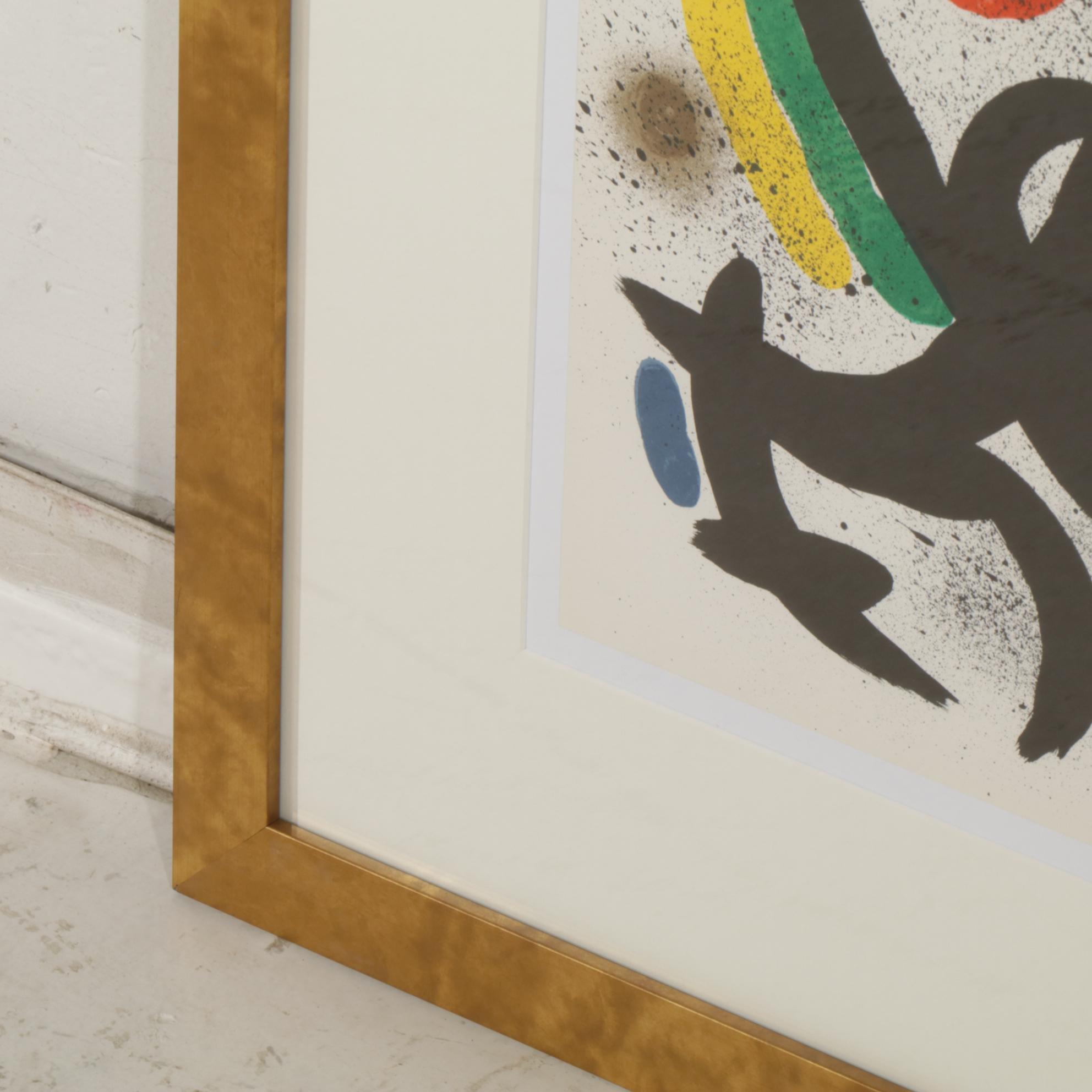 Joan Miró Double-Page Color Lithograph From "Lithographs II," 1975