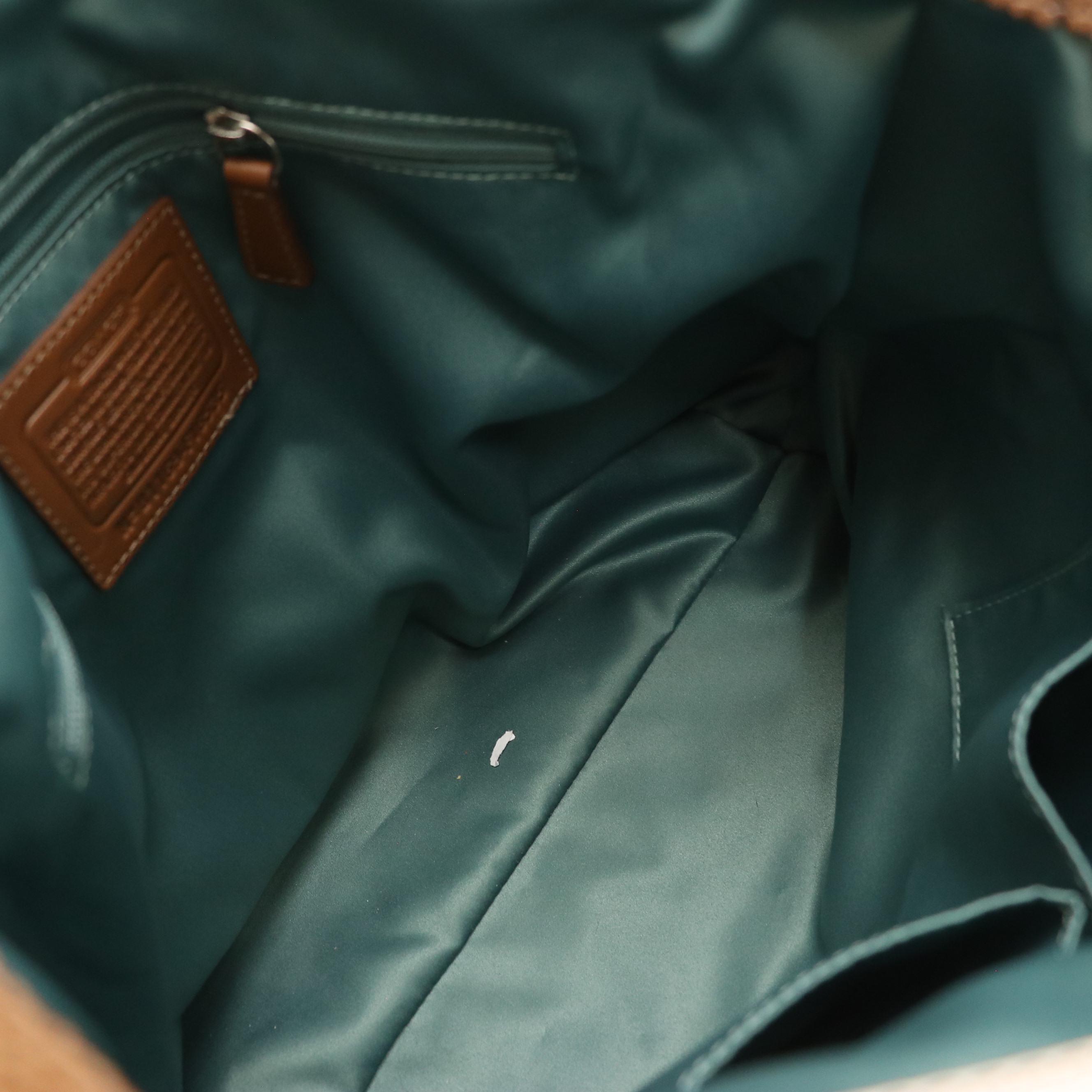 Coach Penelope Hobo Shoulder Bag in White Leather and Tumi Travel Bag