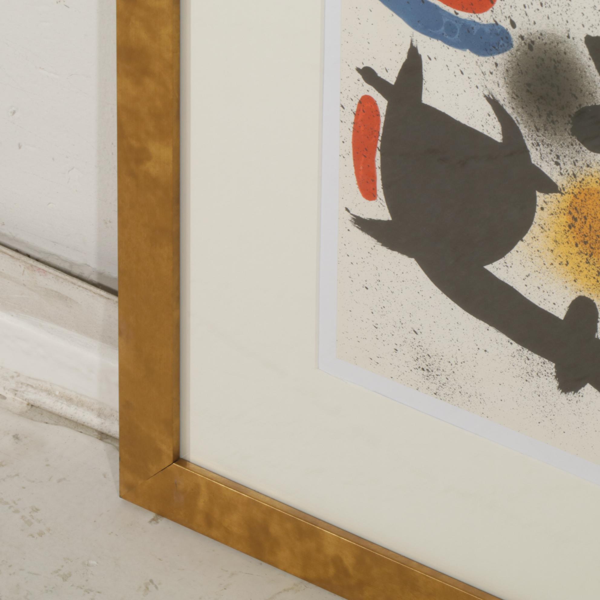 Joan Miró Double-Page Color Lithograph From "Lithographs II," 1975