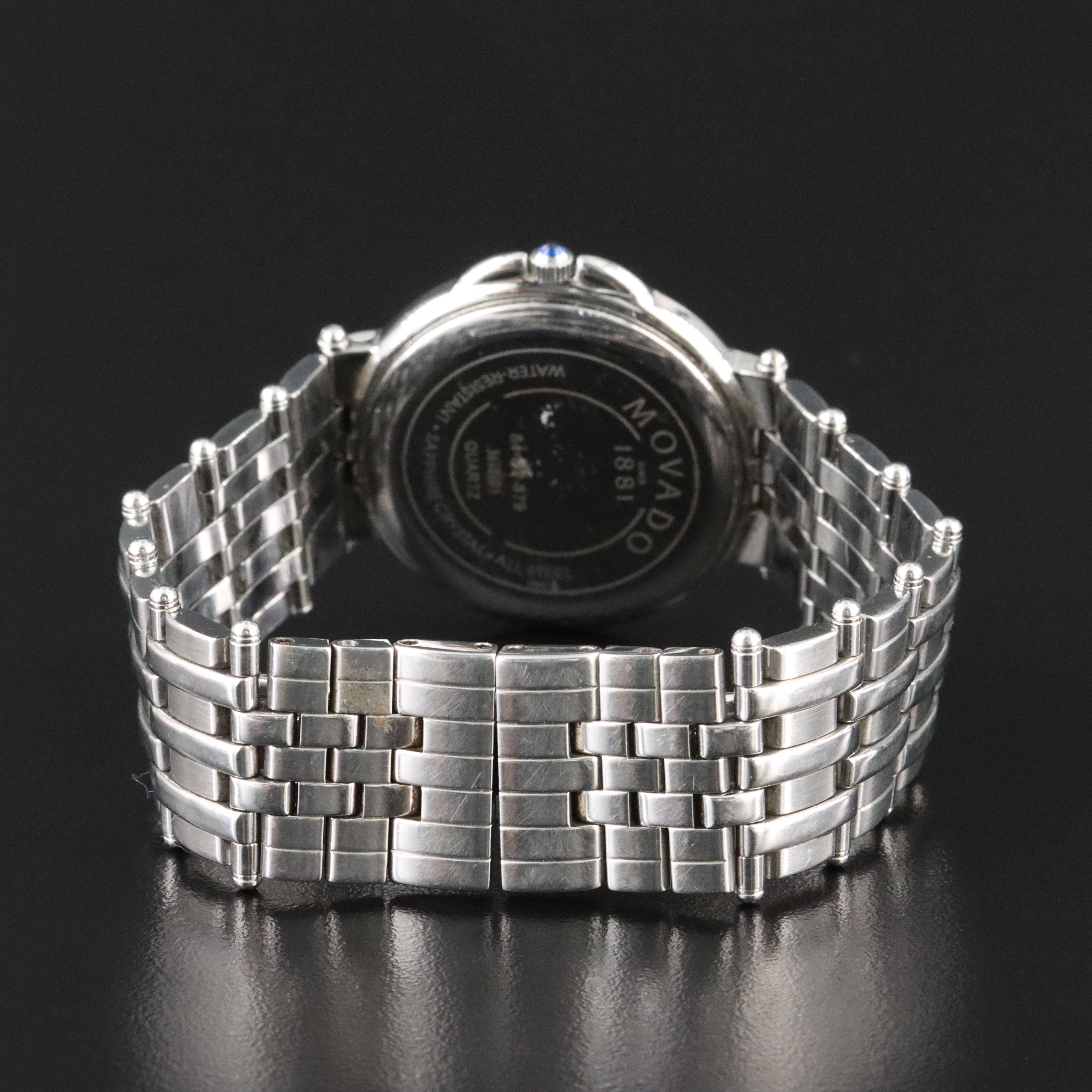 Movado Stainless Steel Date Watch