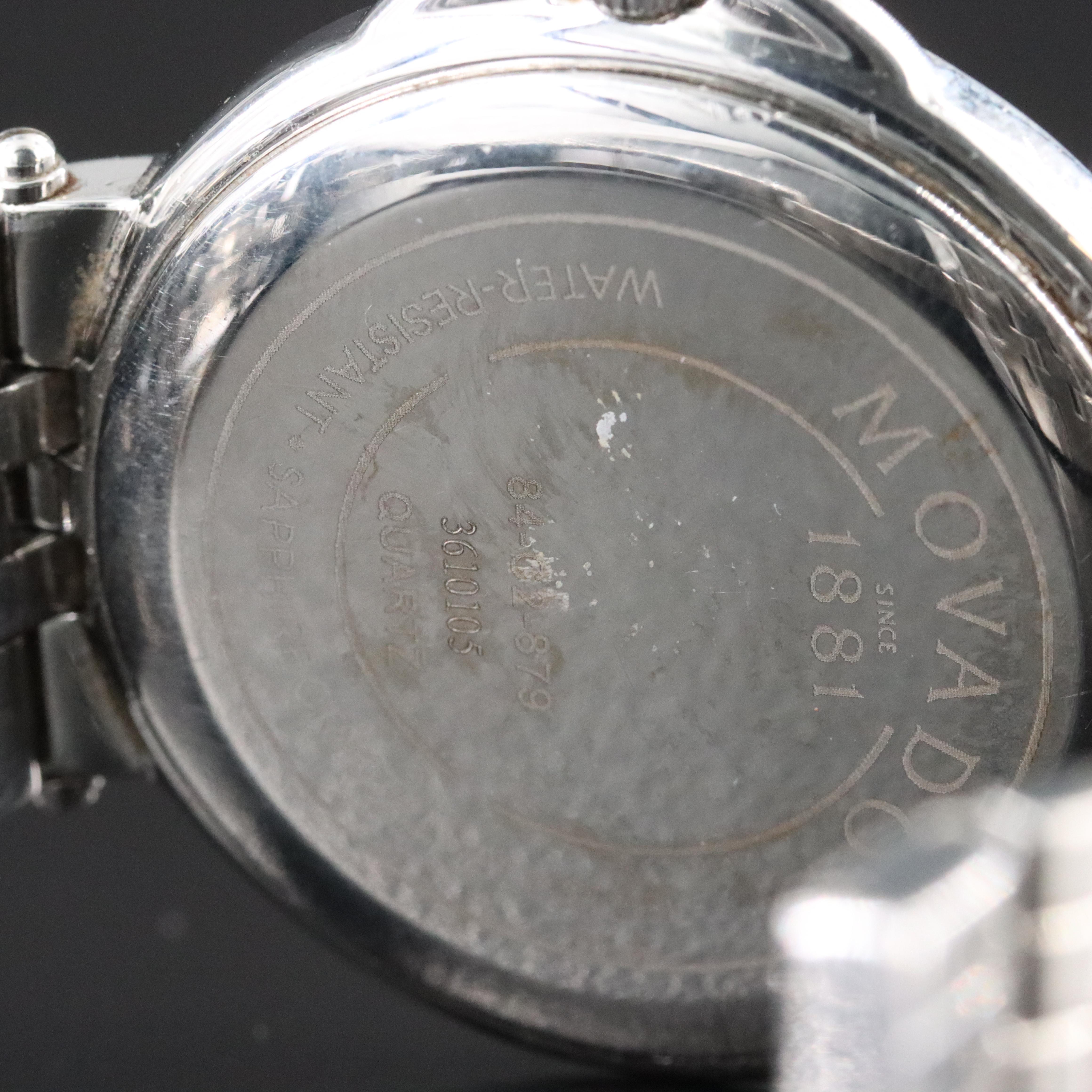 Movado Stainless Steel Date Watch