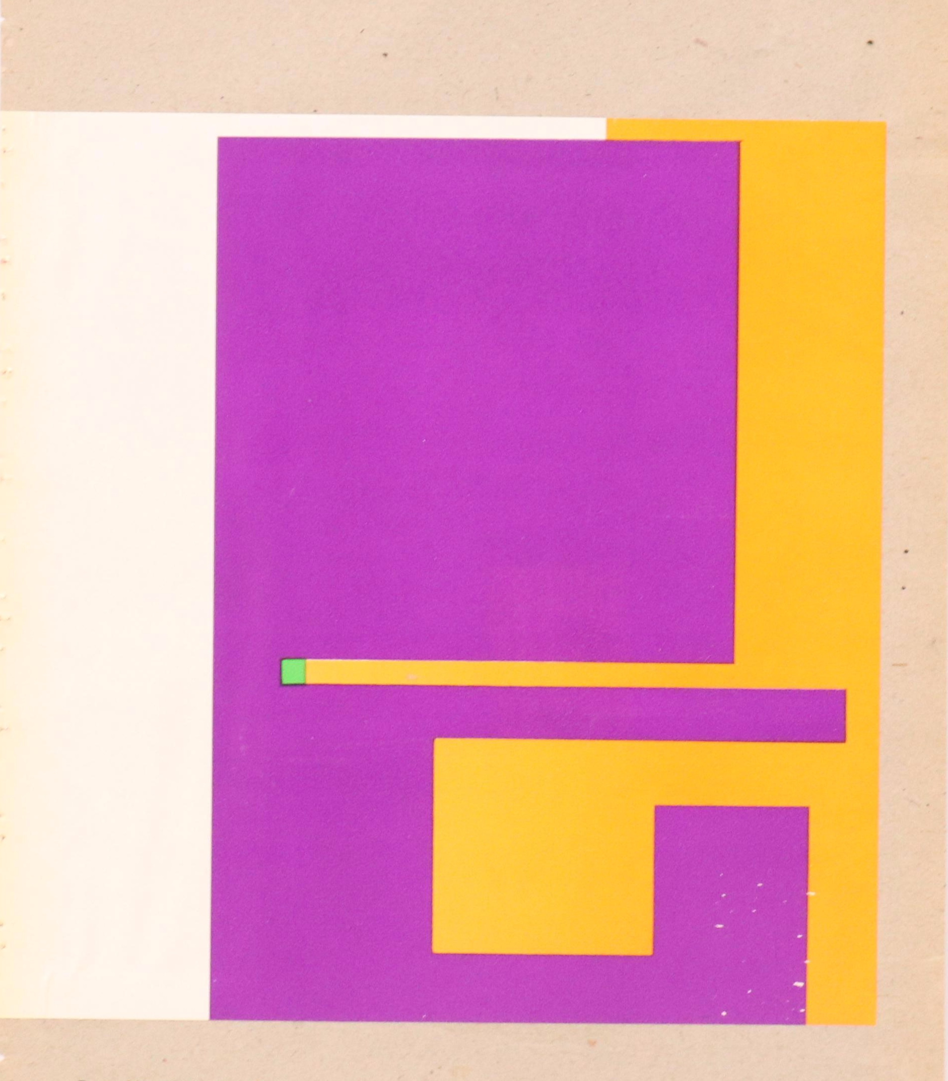 After Bruno Munari Lithograph Page Excerpt "Negativo-Positivo"