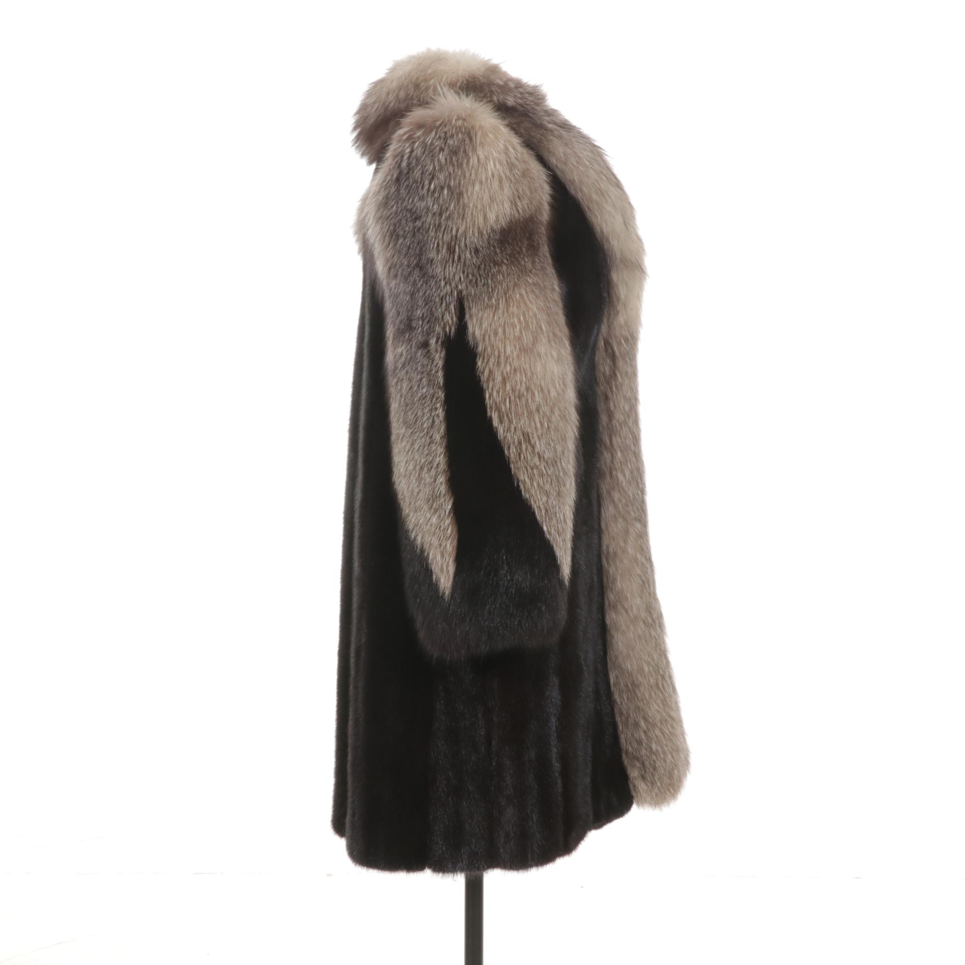 Platinum Fox Fur and Mink Fur Stroller by The Fur Centre