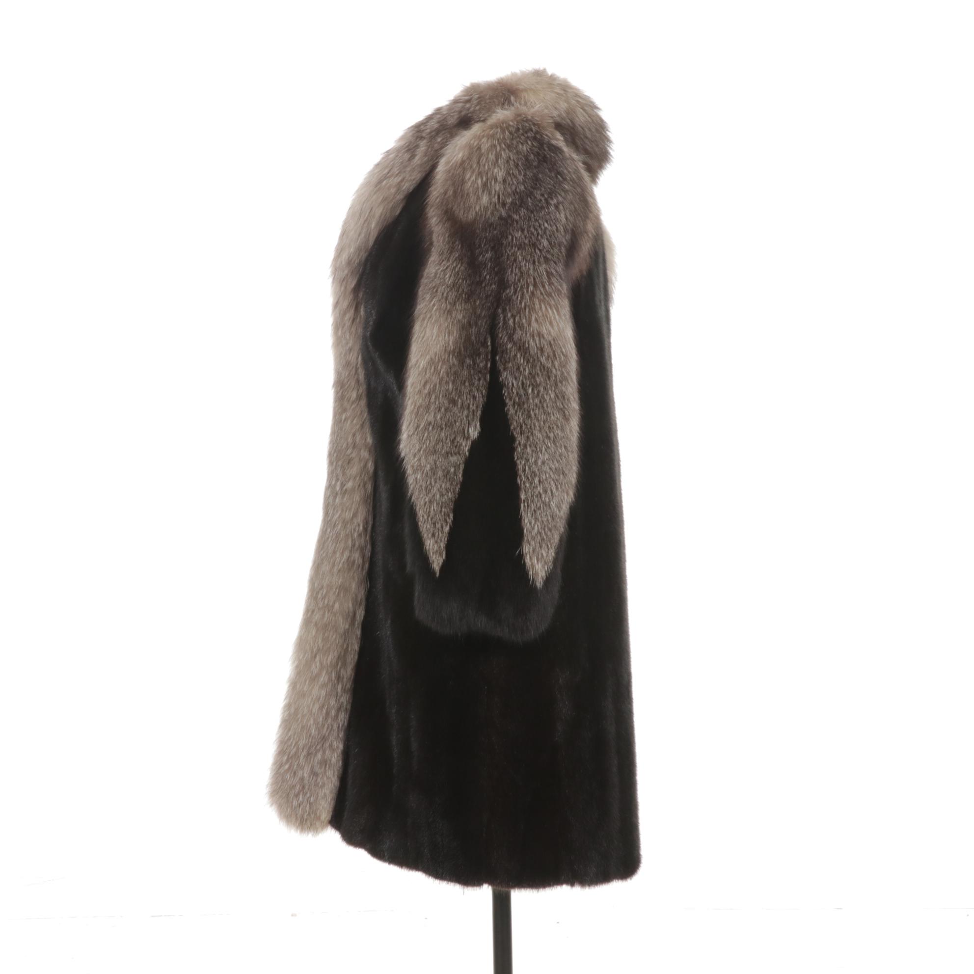 Platinum Fox Fur and Mink Fur Stroller by The Fur Centre