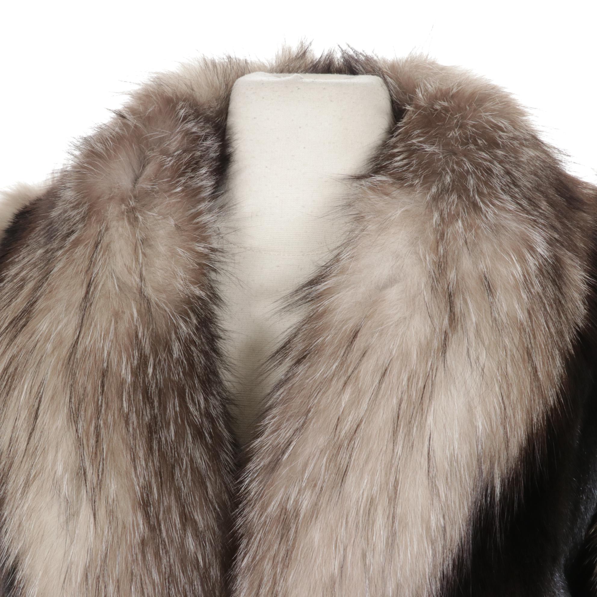 Platinum Fox Fur and Mink Fur Stroller by The Fur Centre