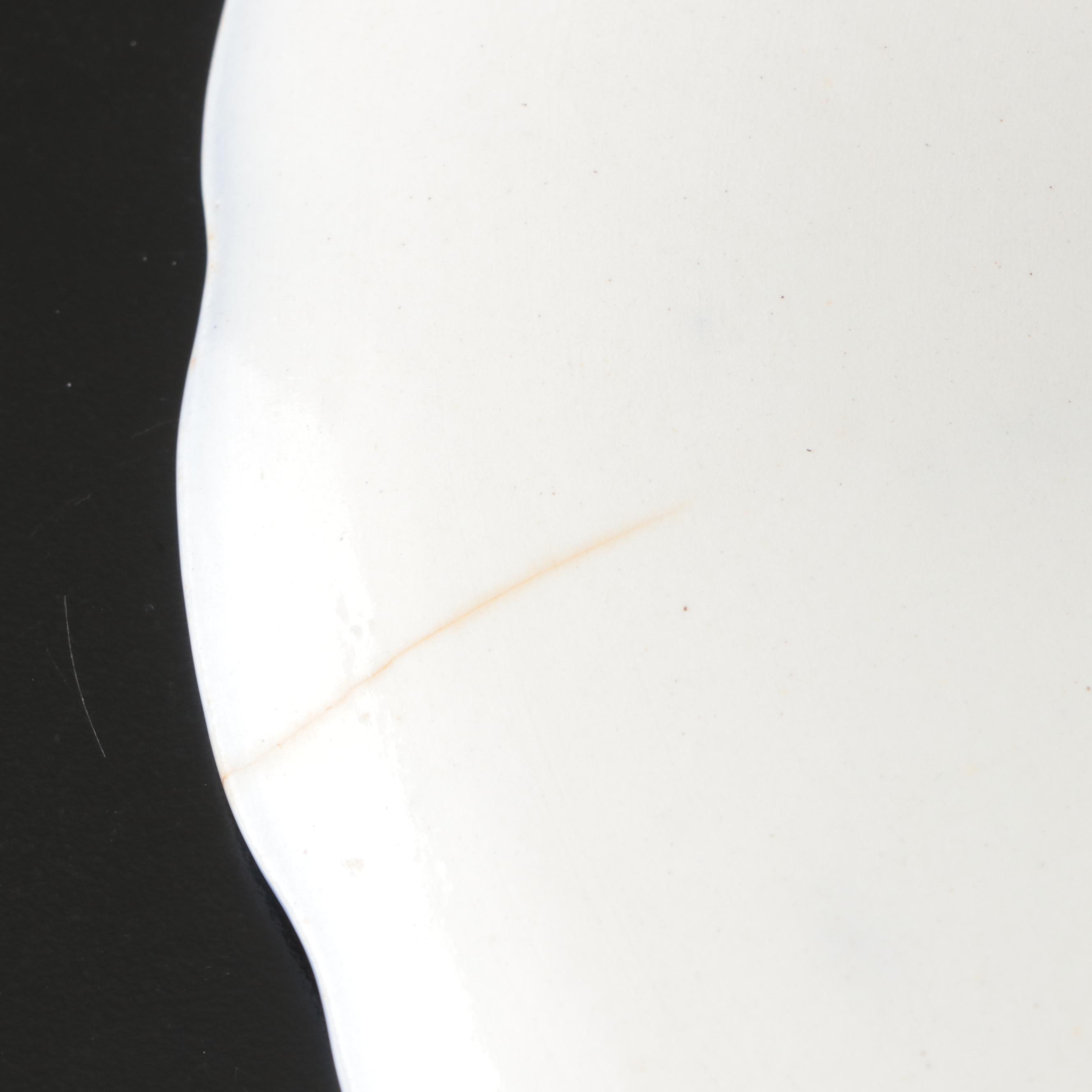 Wood & Son "Lois" Cake Stand with Other English Flow Blue Tableware