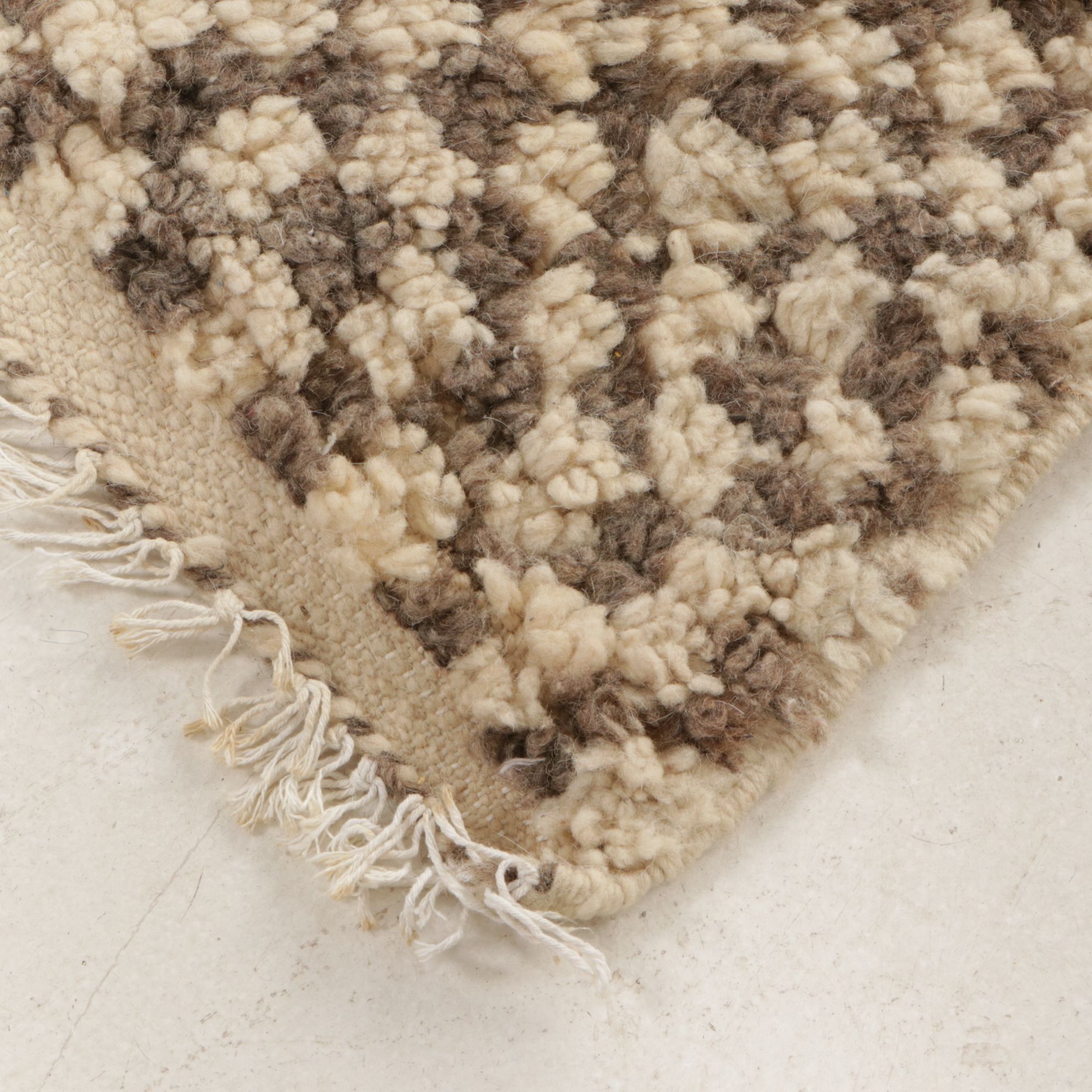 Pair of Hand-Knotted Moroccan Berber Accent Rugs