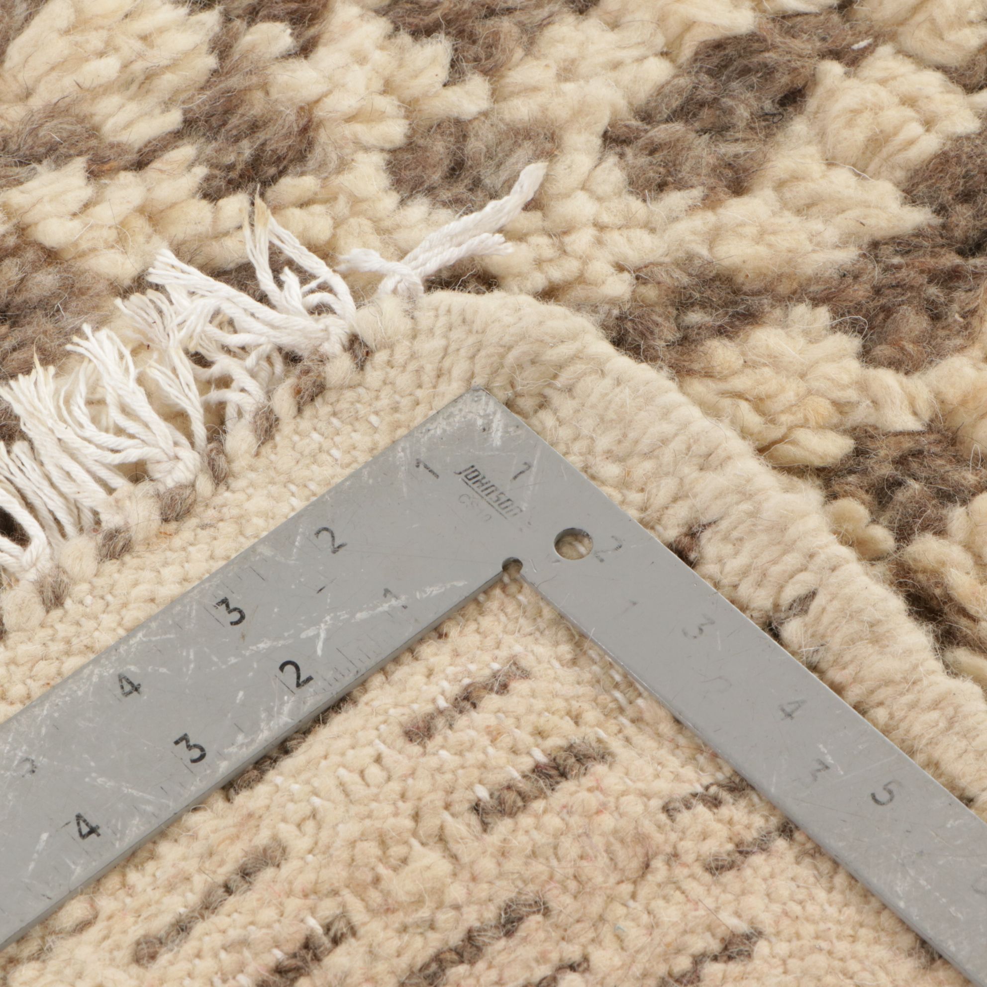 Pair of Hand-Knotted Moroccan Berber Accent Rugs