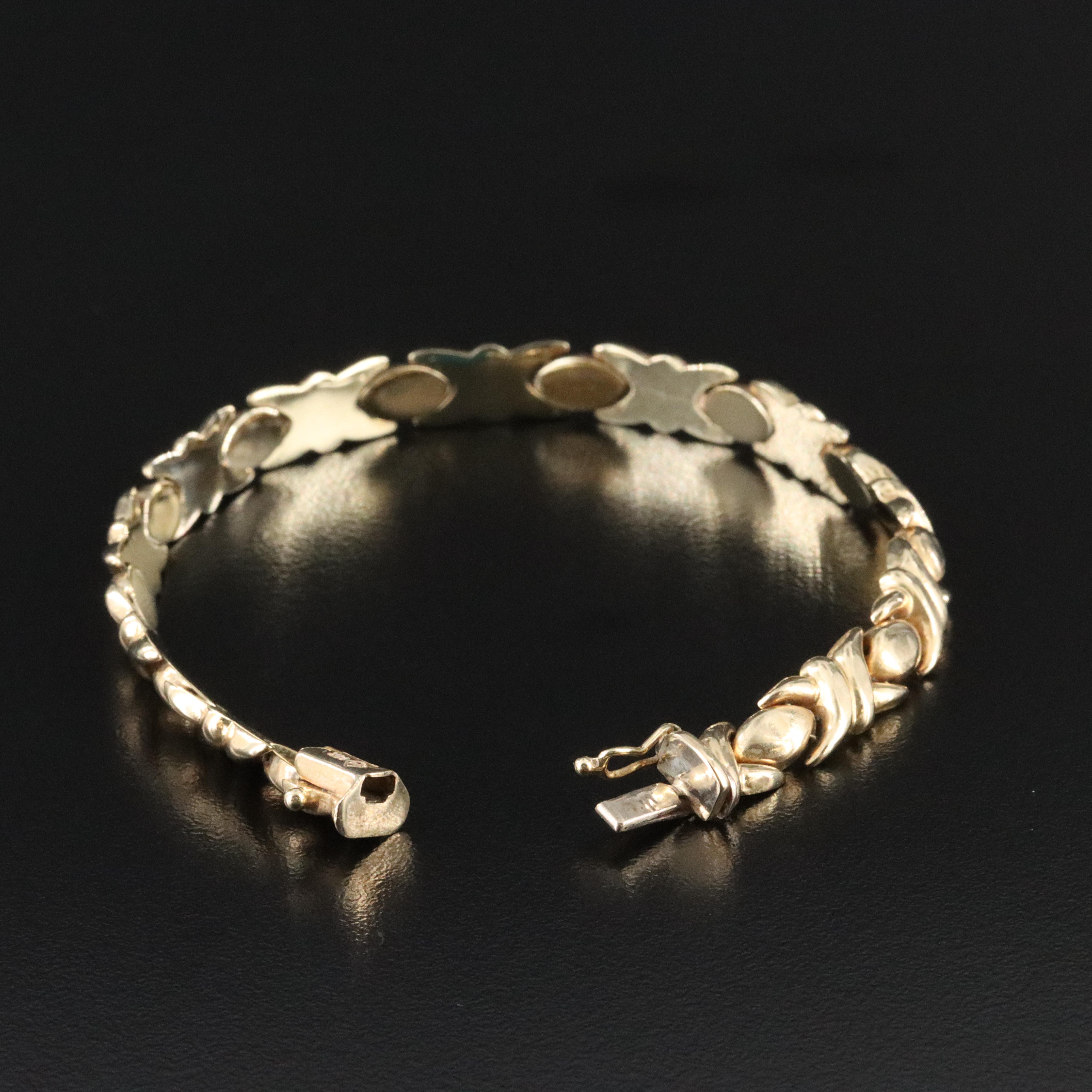 14K "XO" Link Bracelet