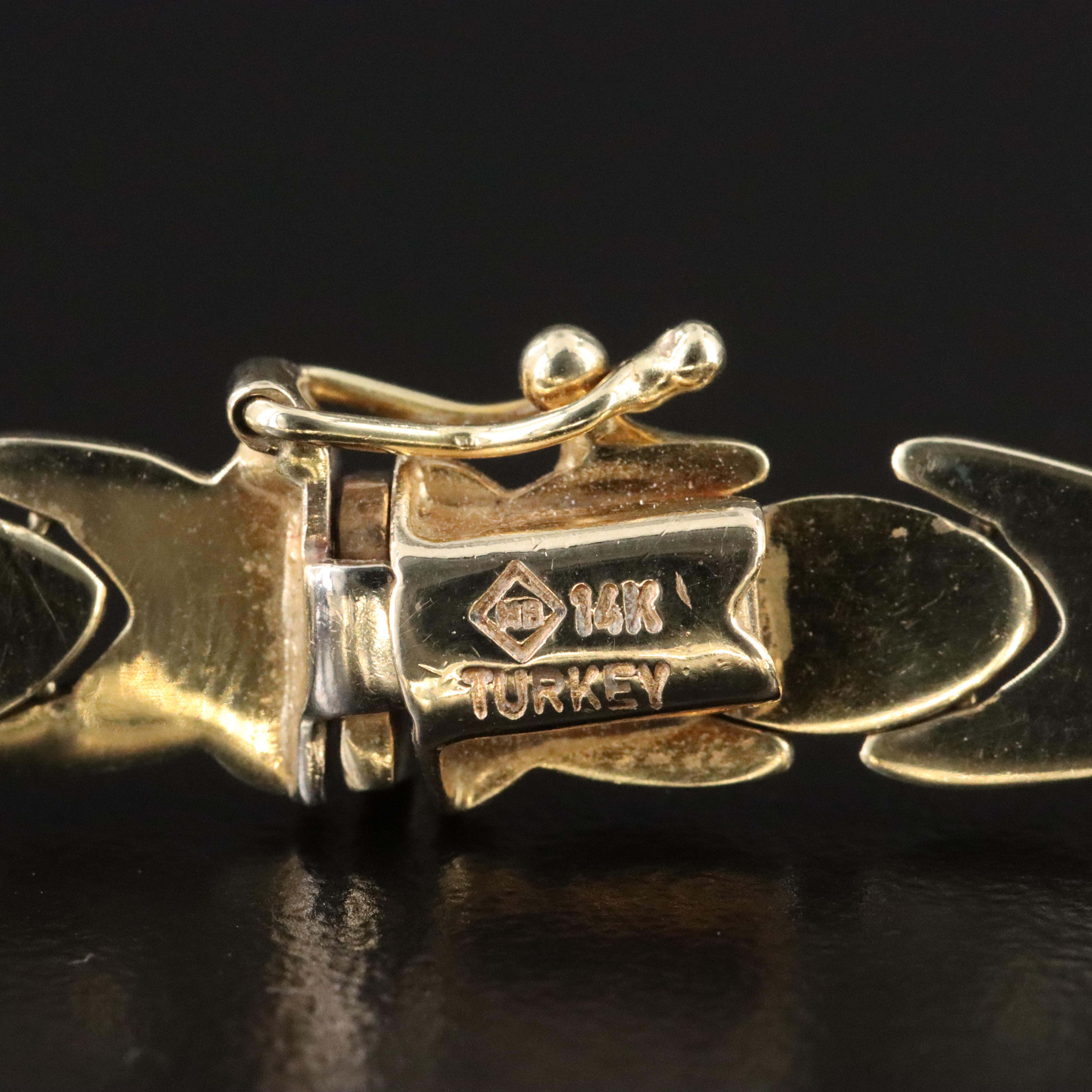 14K "XO" Link Bracelet