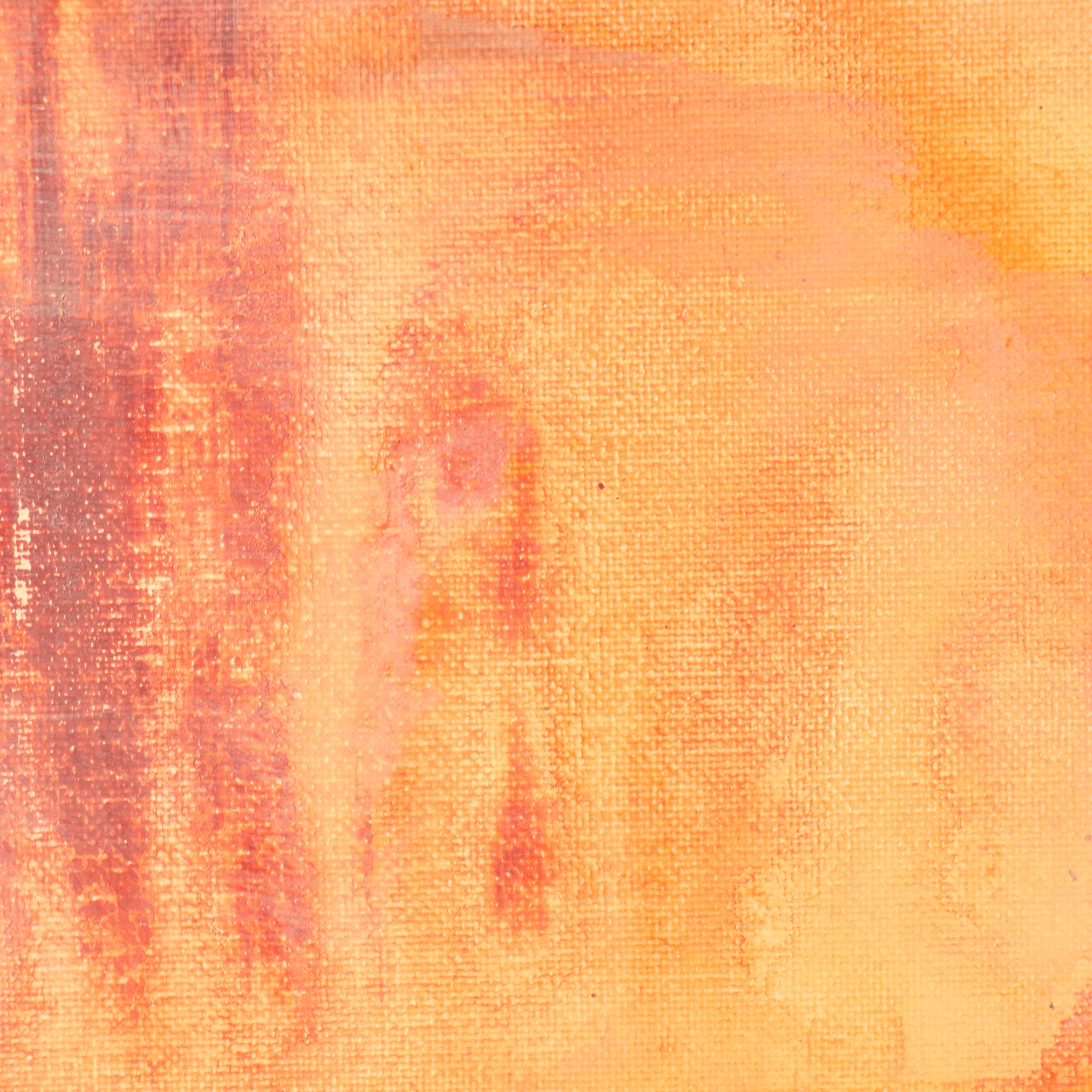 Milagros Pongo Abstract Mixed Media Painting "Path to the Horizon," 21st Century