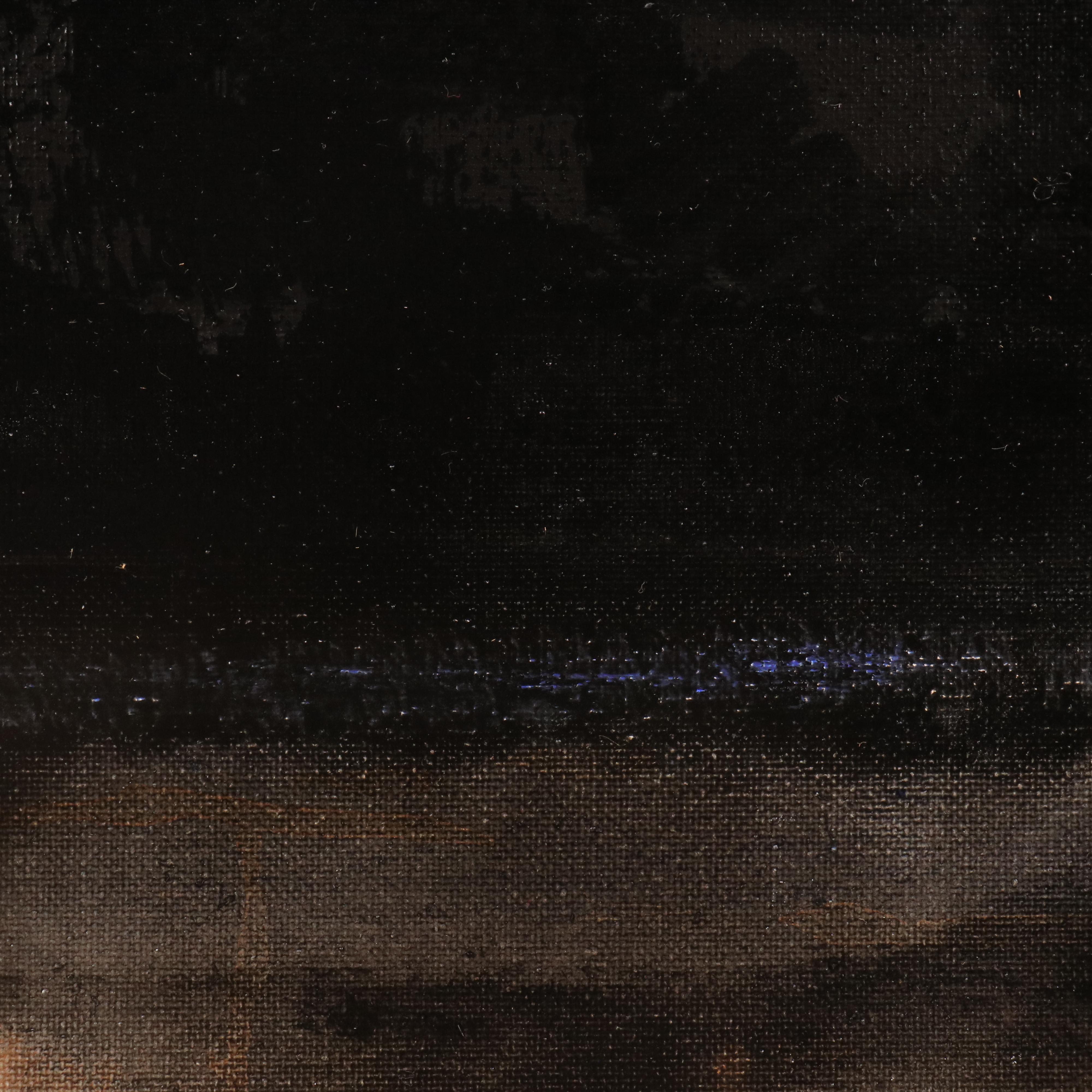 Milagros Pongo Abstract Mixed Media Painting "Path to the Horizon," 21st Century