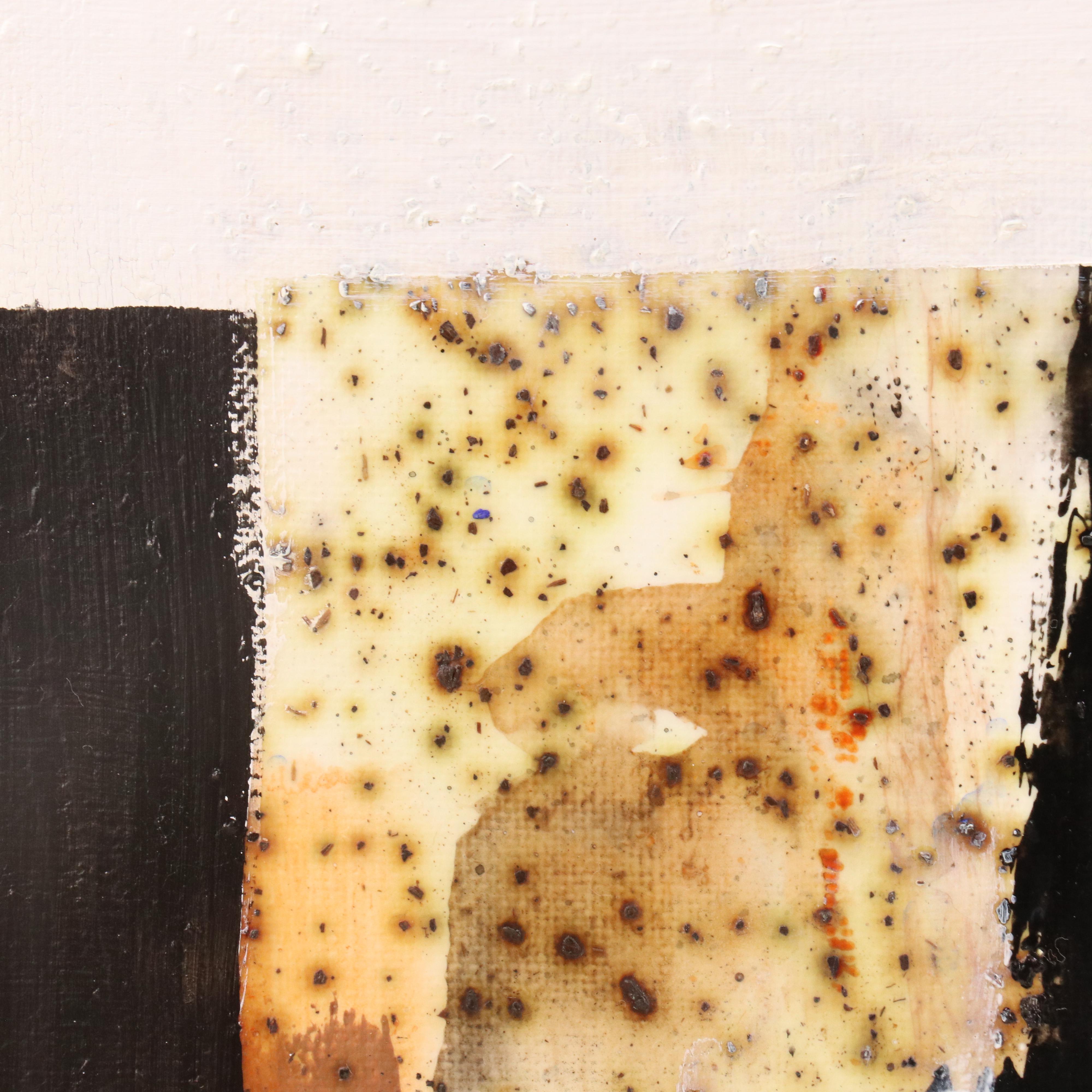 Milagros Pongo Abstract Mixed Media Painting "Equal," 21st Century