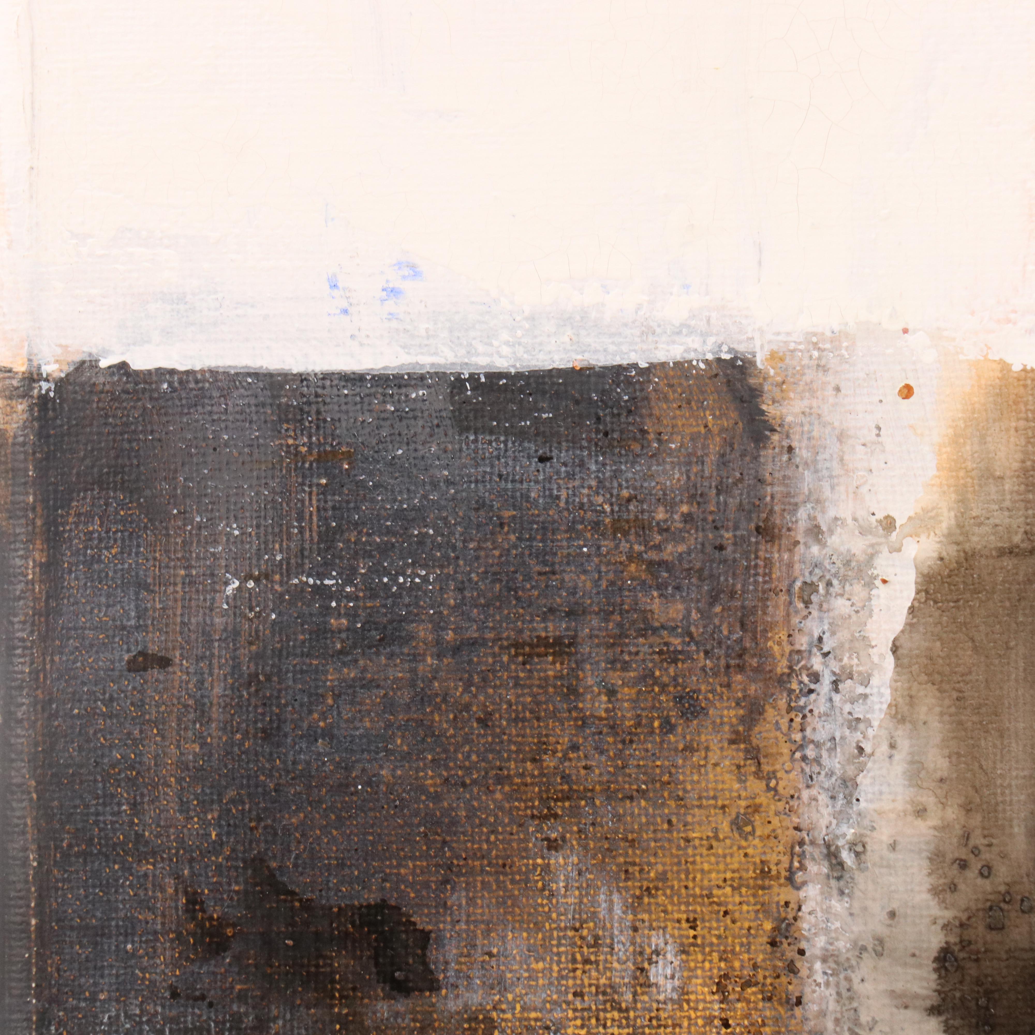 Milagros Pongo Abstract Mixed Media Painting "Minino," 21st Century