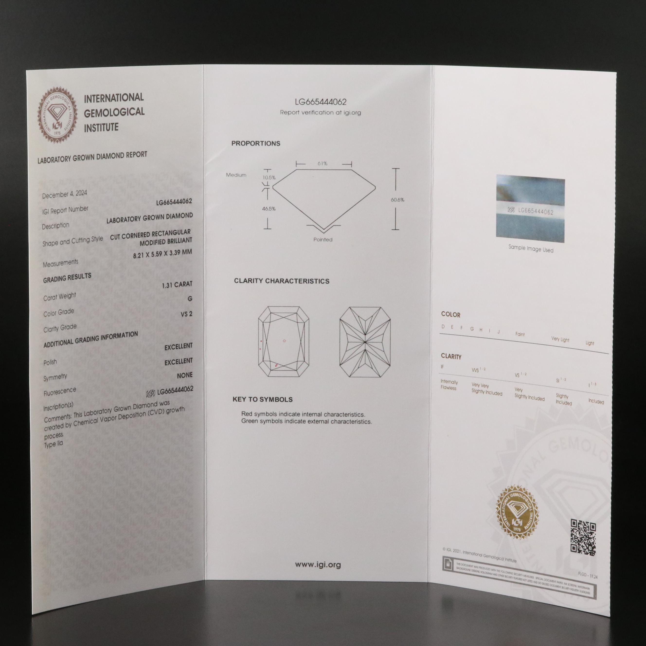 Loose 2.64 CTW Lab Grown Diamonds with IGI Reports