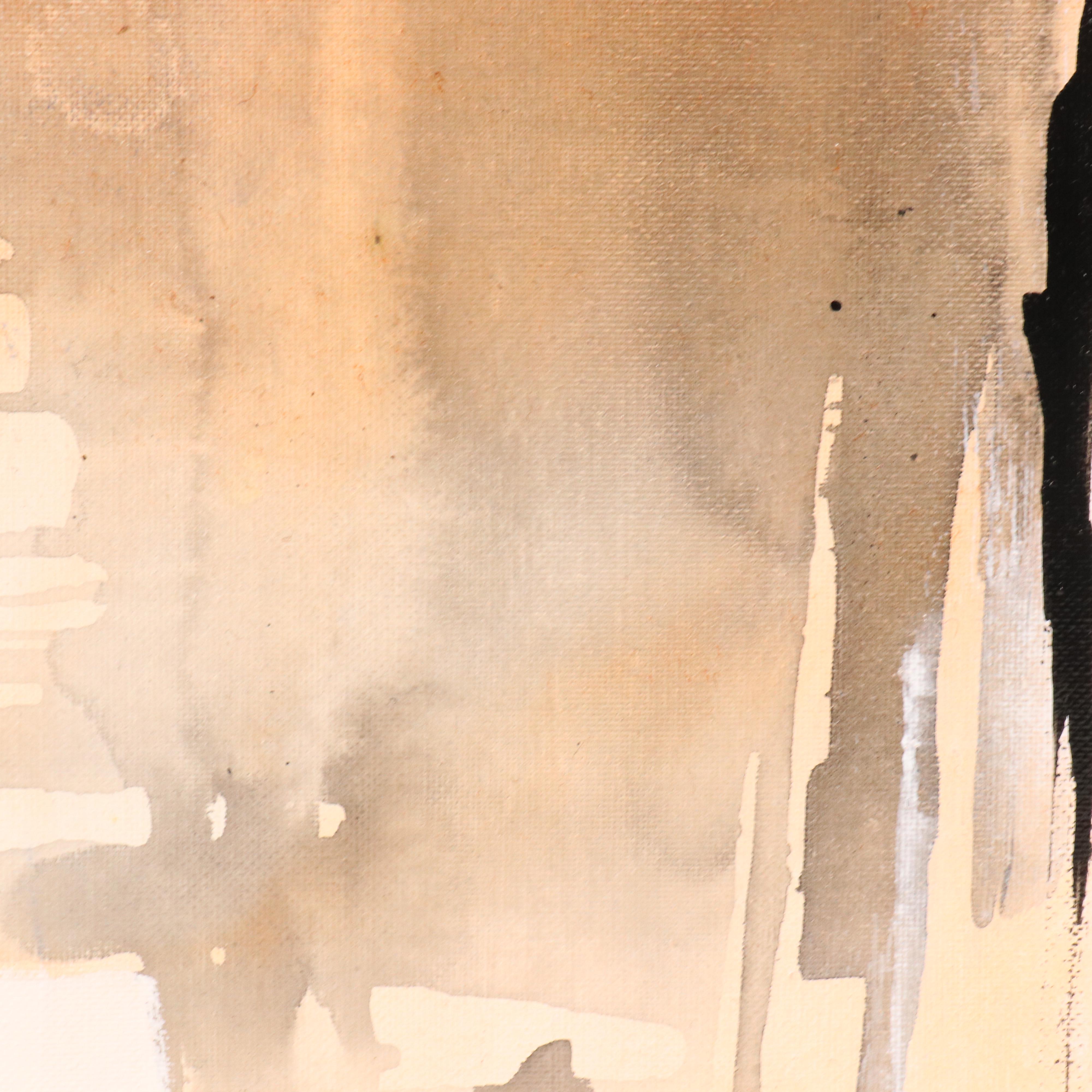 Milagros Pongo Abstract Mixed Media Painting, 21st Century