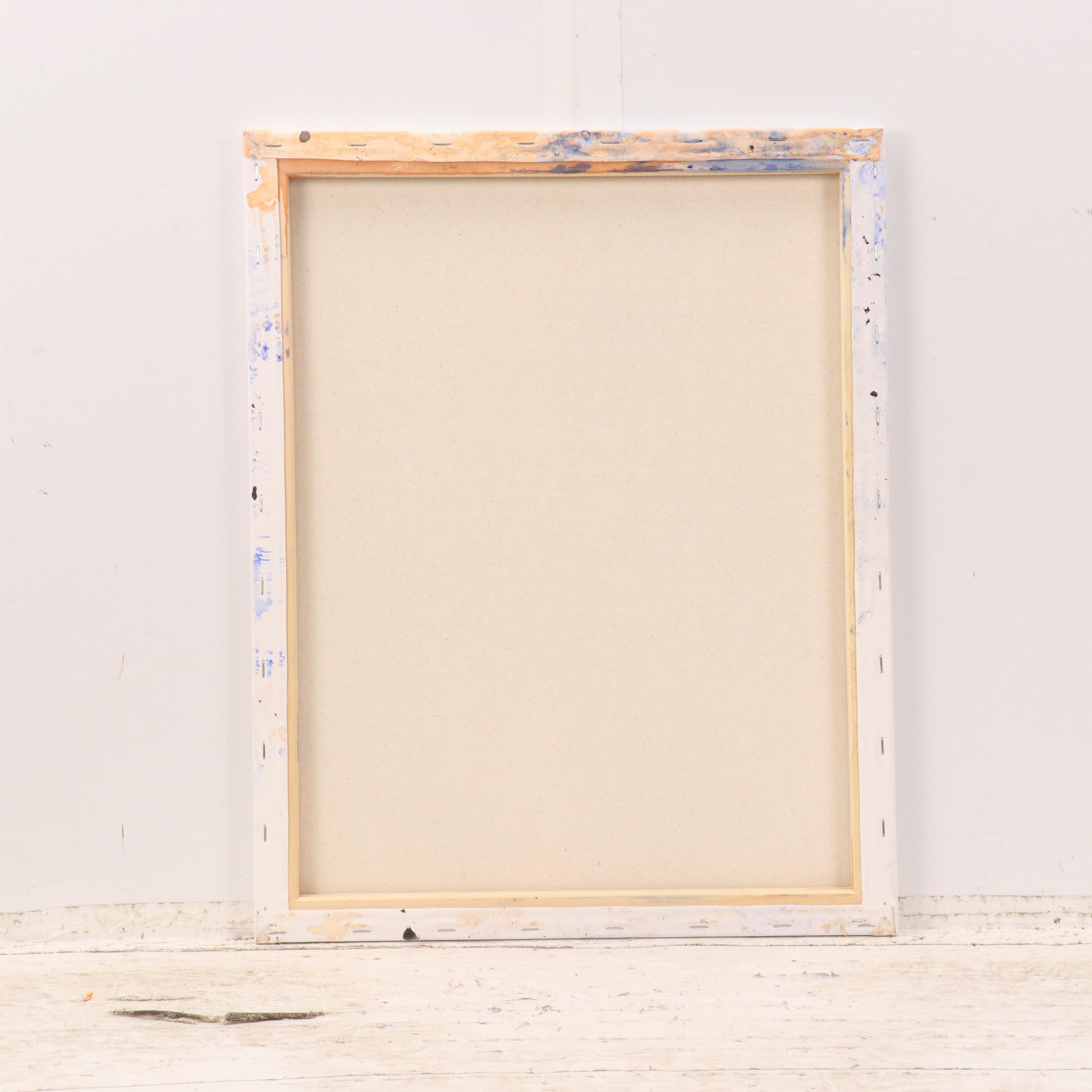 Milagros Pongo Abstract Mixed Media Painting, 21st Century