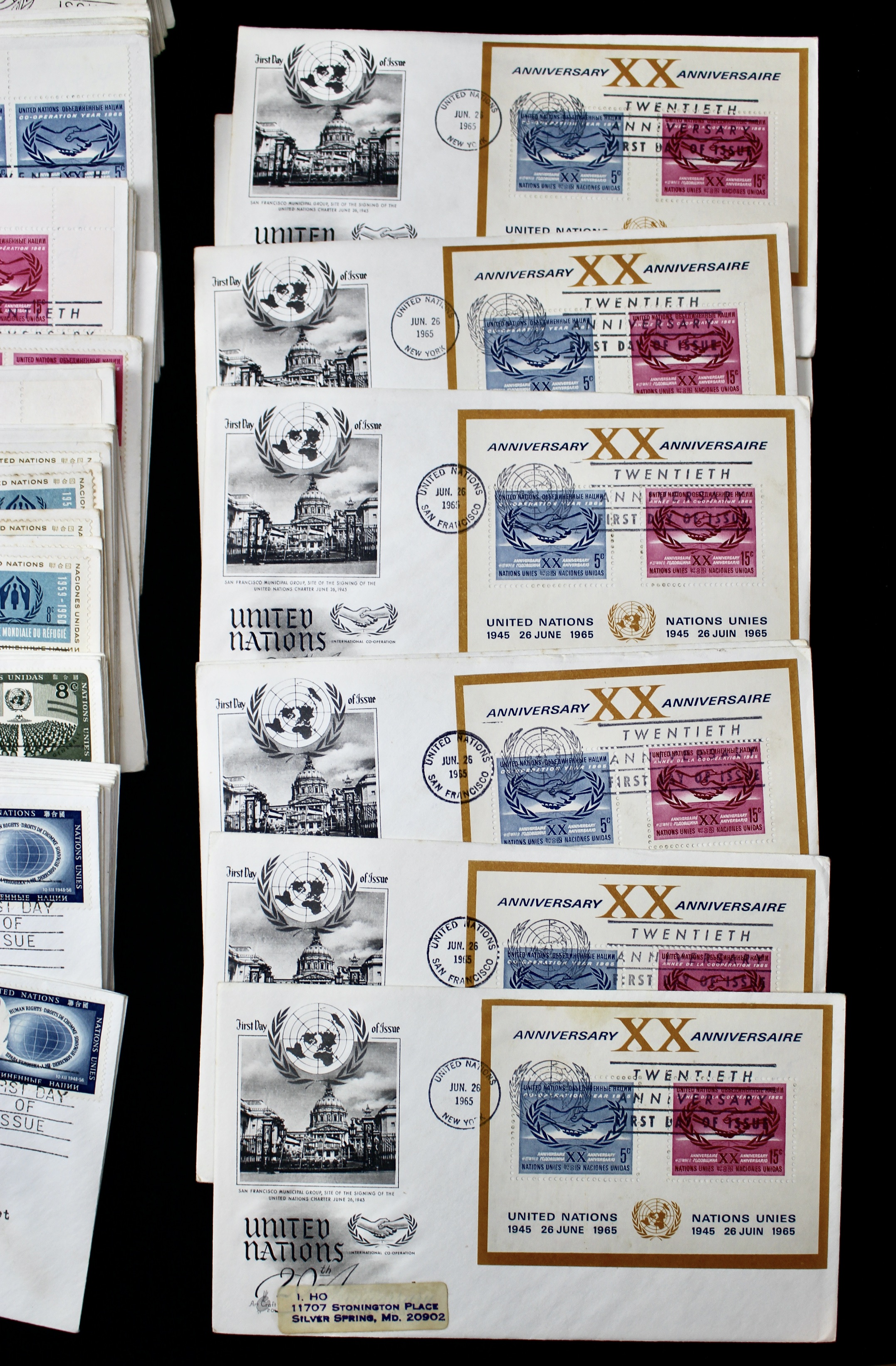United Nations First Day Cover Collection