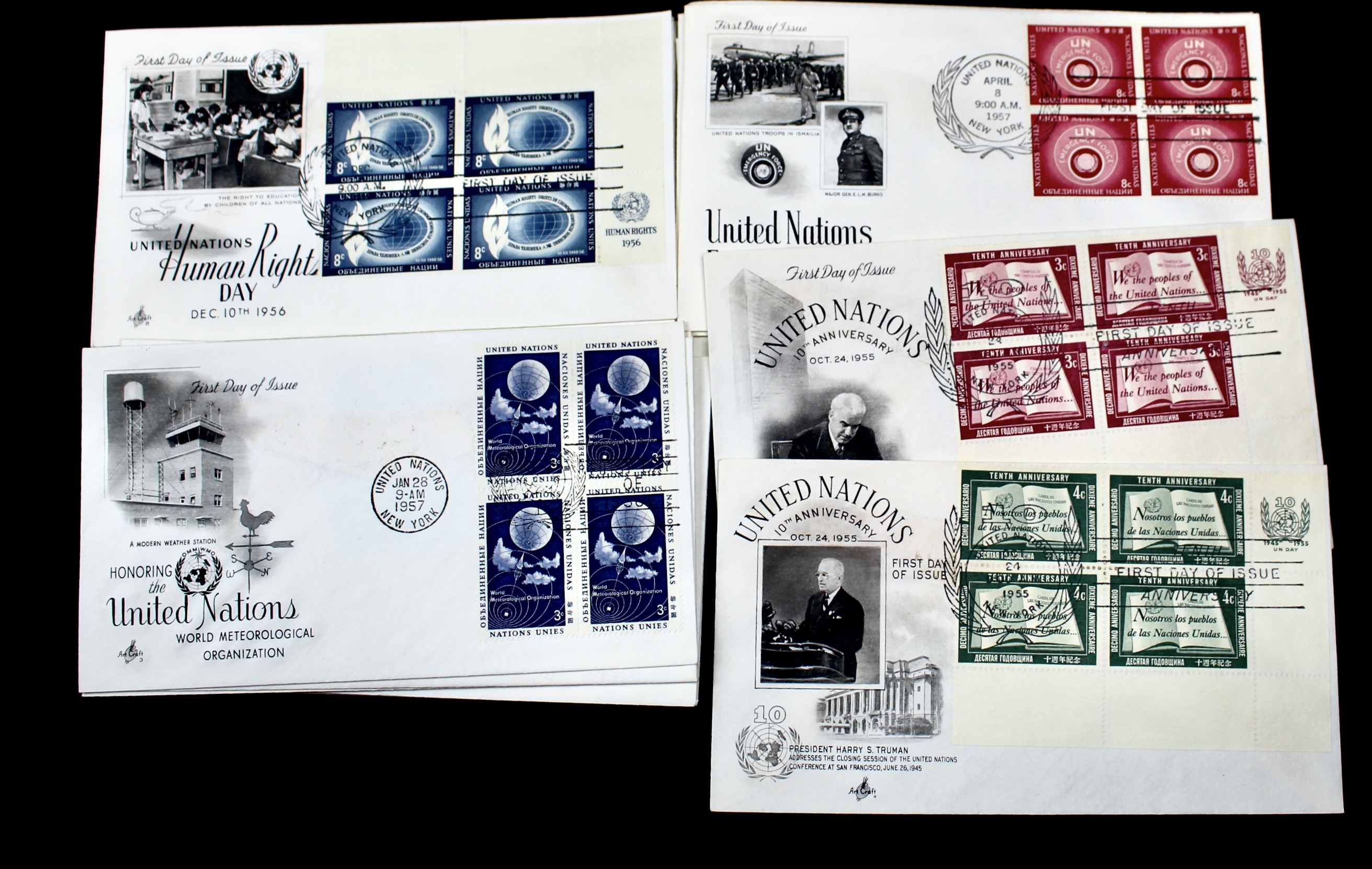 United Nations First Day Cover Collection