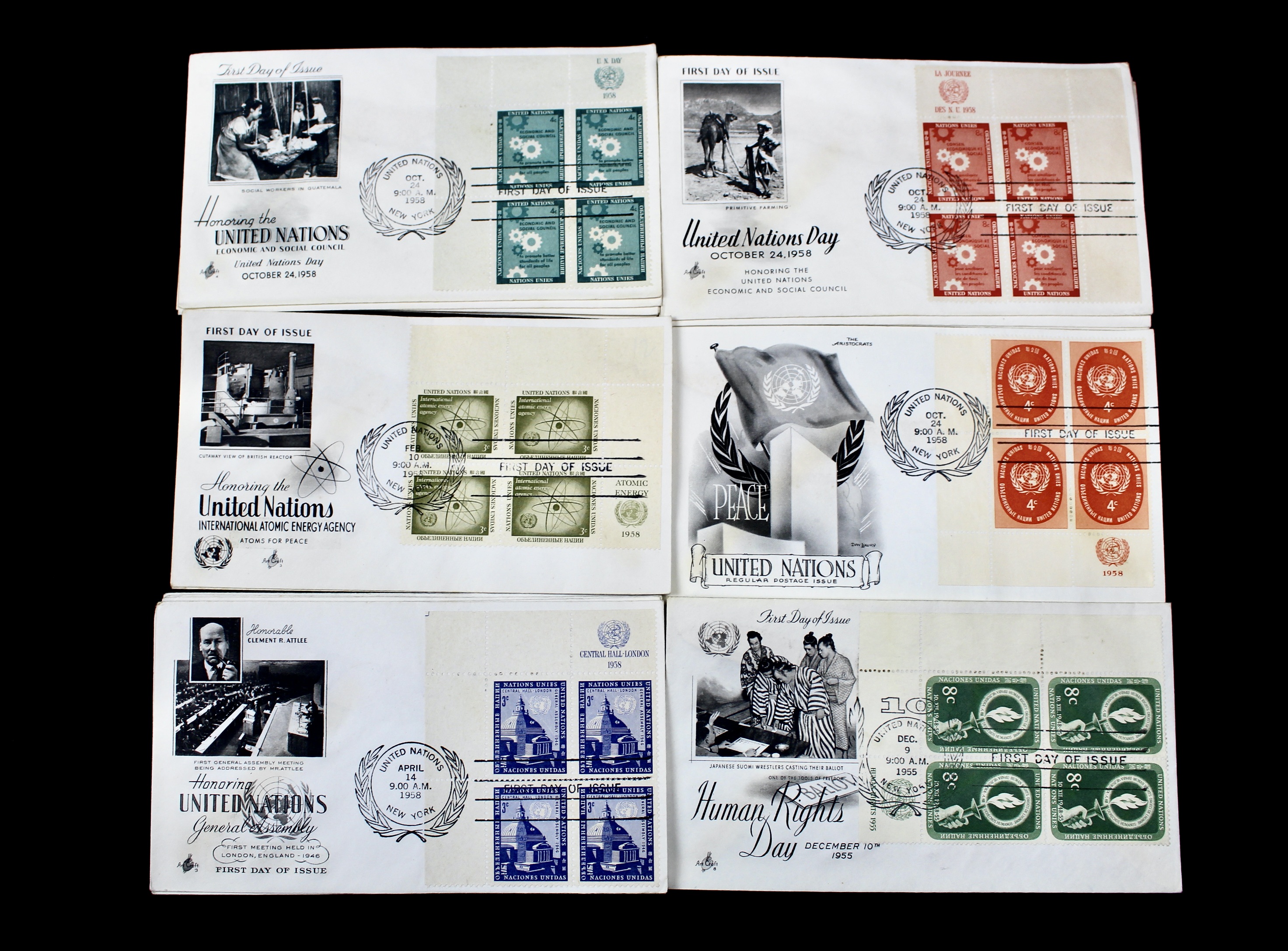 United Nations First Day Cover Collection
