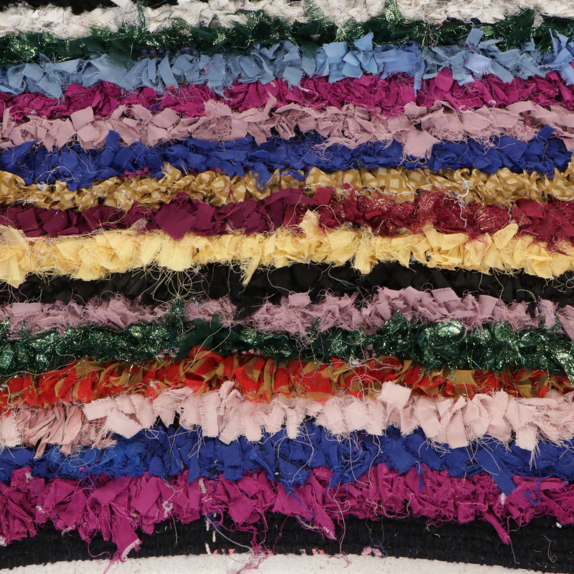 Pair of Hand-Knotted Boucherouite Accent Rugs