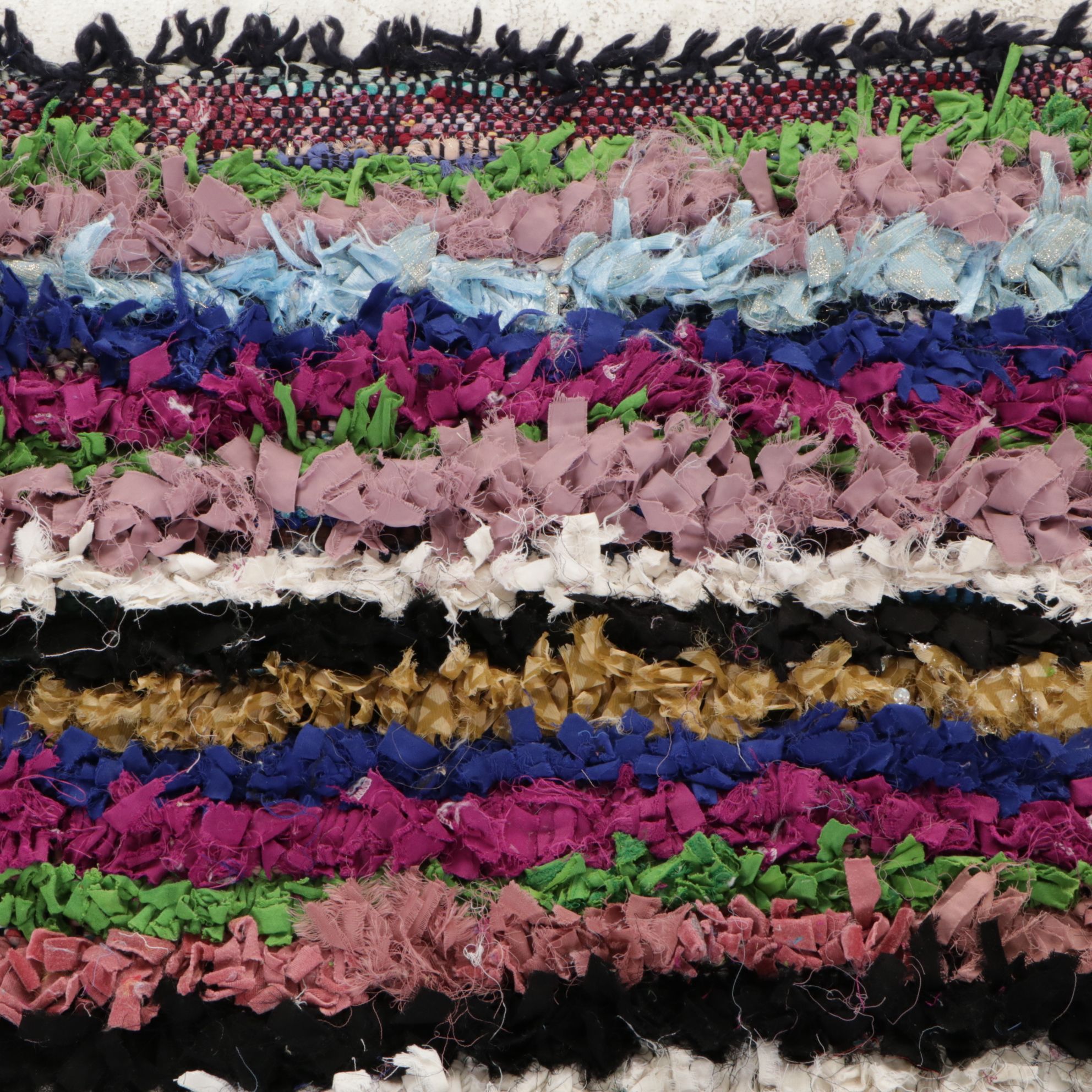 Pair of Hand-Knotted Boucherouite Accent Rugs