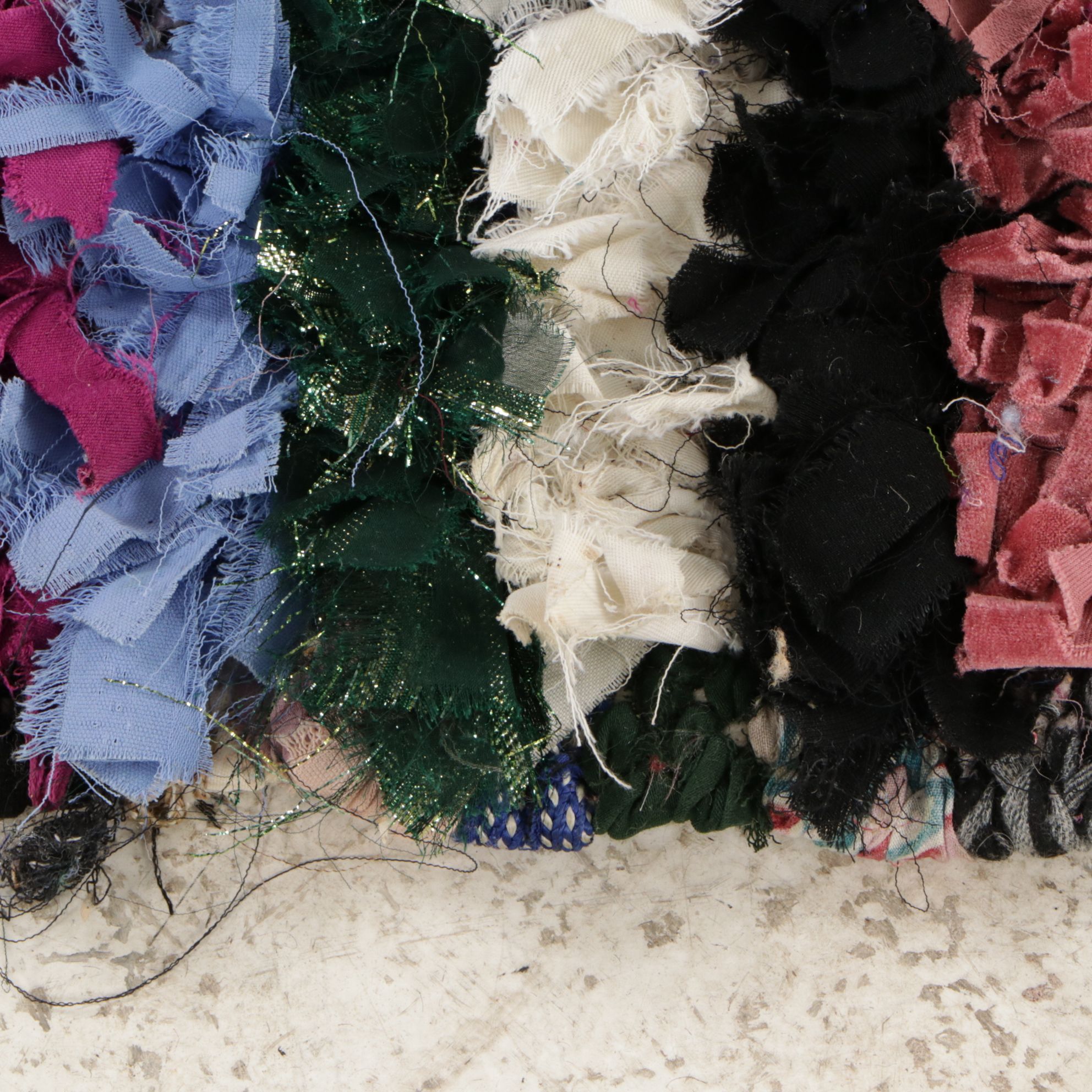 Pair of Hand-Knotted Boucherouite Accent Rugs