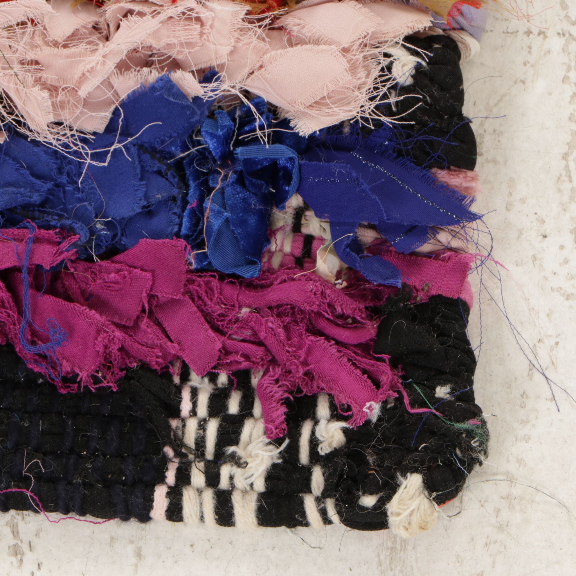 Pair of Hand-Knotted Boucherouite Accent Rugs