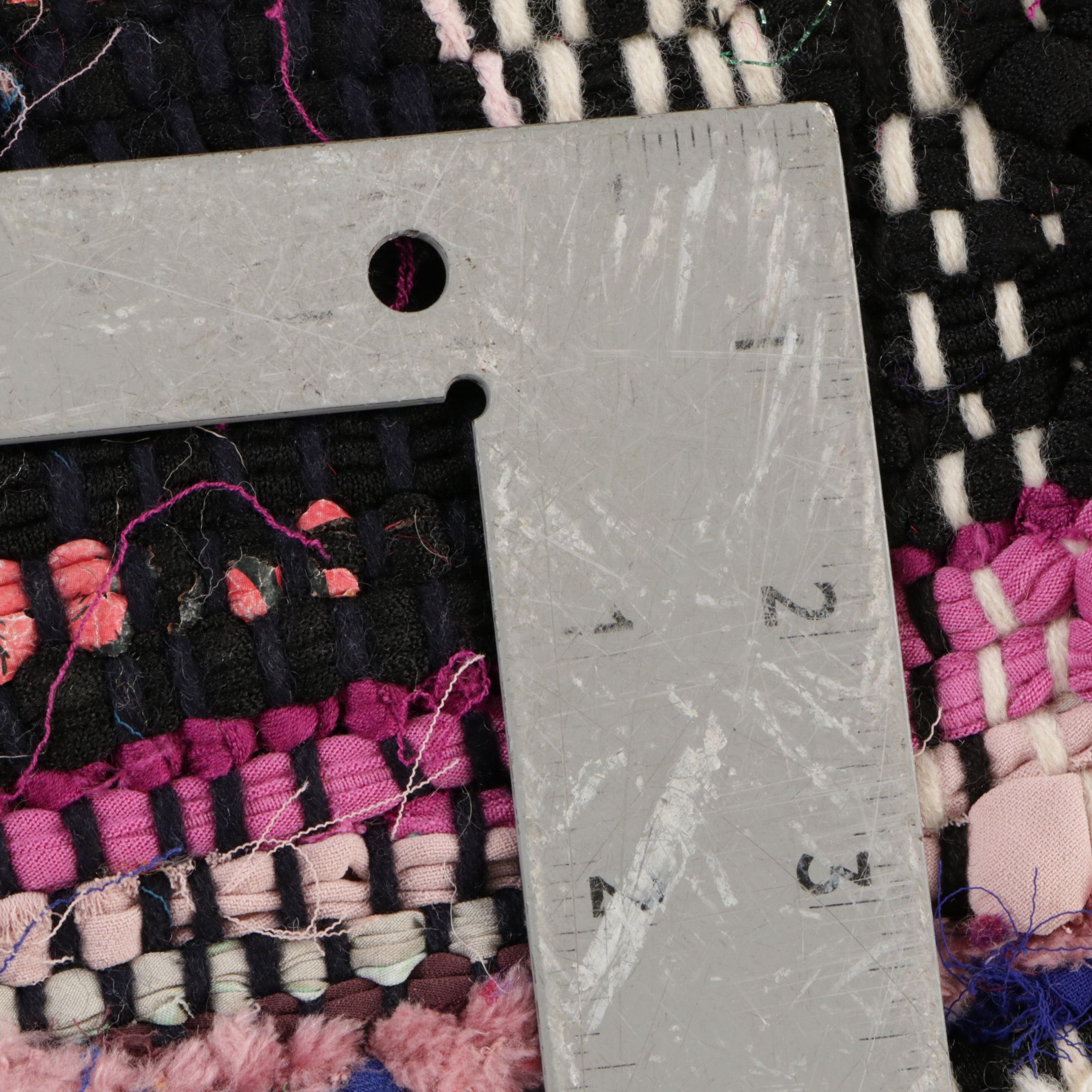 Pair of Hand-Knotted Boucherouite Accent Rugs