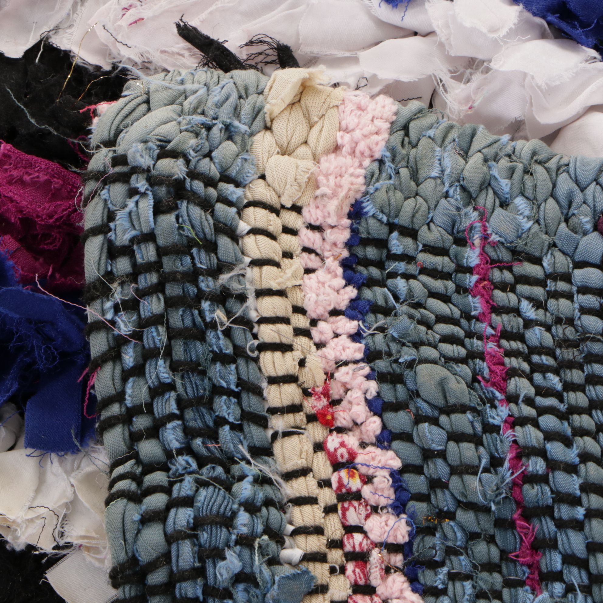 Pair of Hand-Knotted Boucherouite Accent Rugs