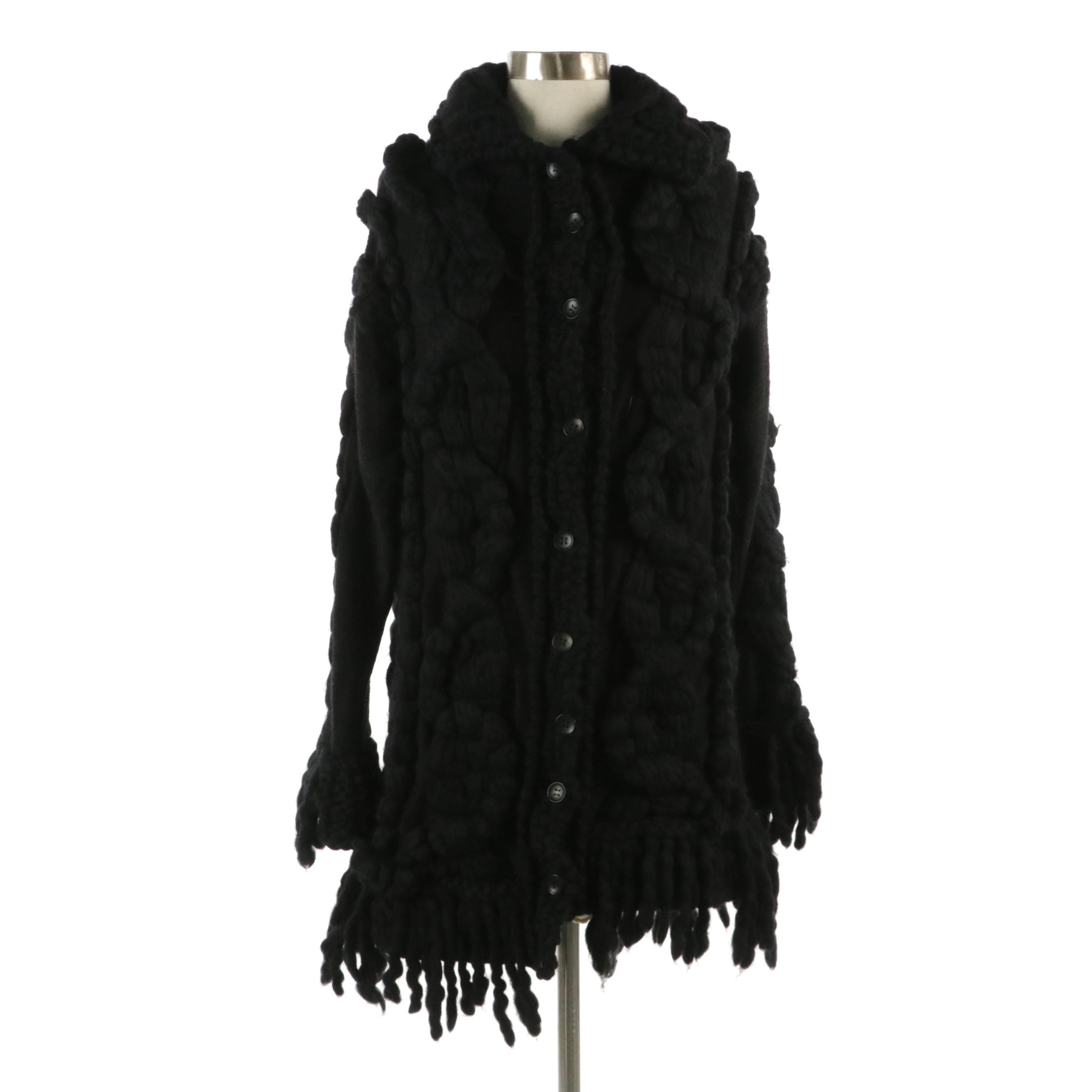 Adam Jones Paris Chunky Knit Long Cardigan with Tag